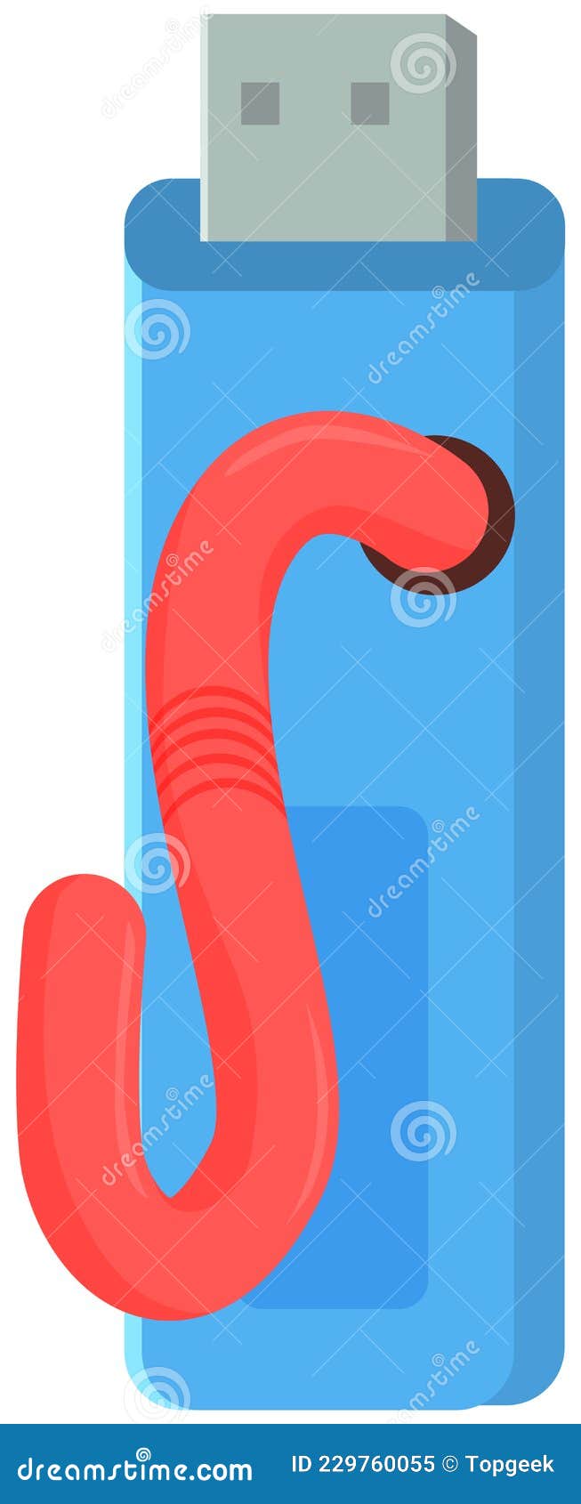 Computer Worm Crawls into USB Flash Drive Storage Device, File