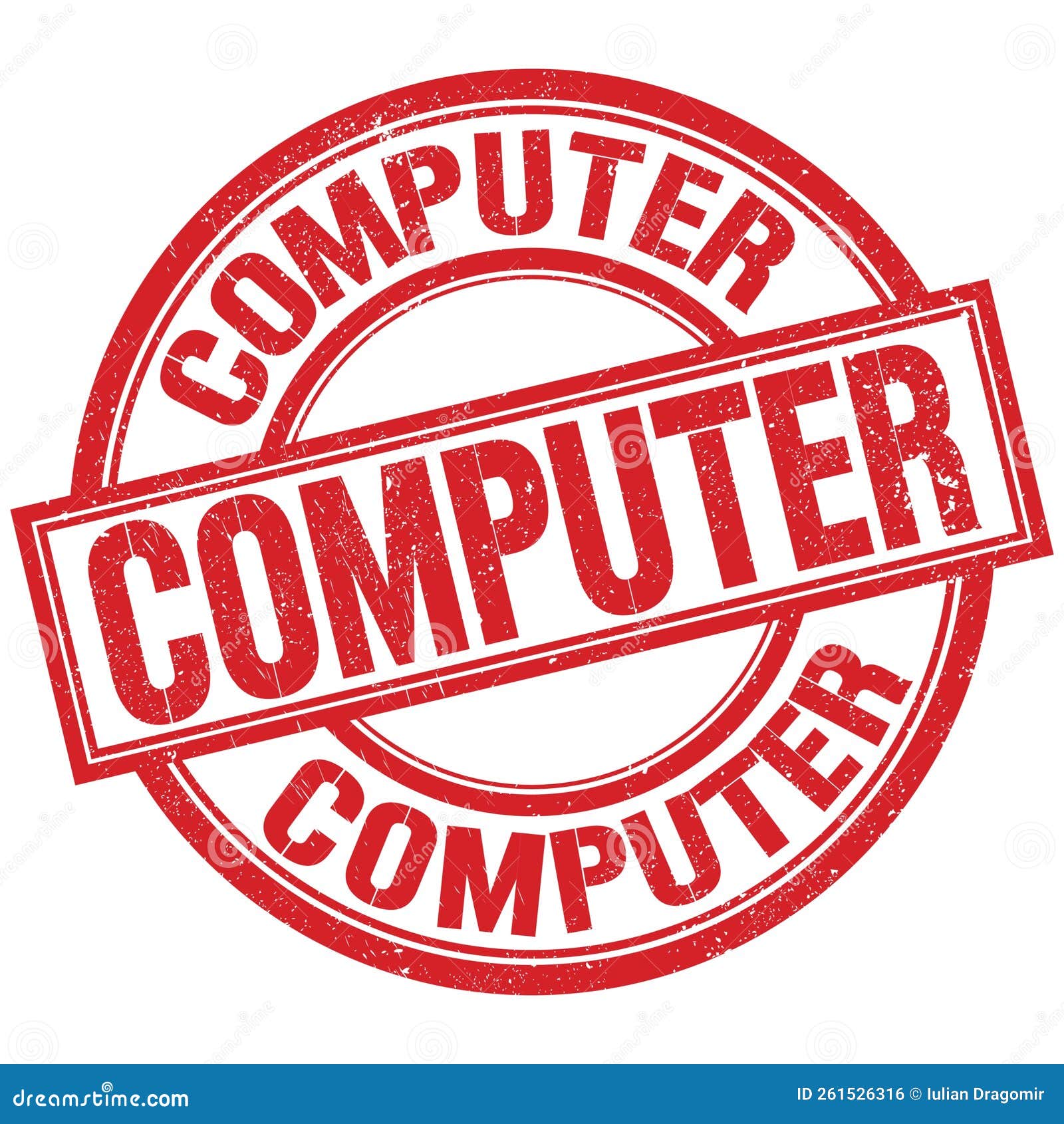 COMPUTER Written Word on Red Stamp Sign Stock Illustration COMPUTER Written Word on Red Stamp Sign Stock Illustration