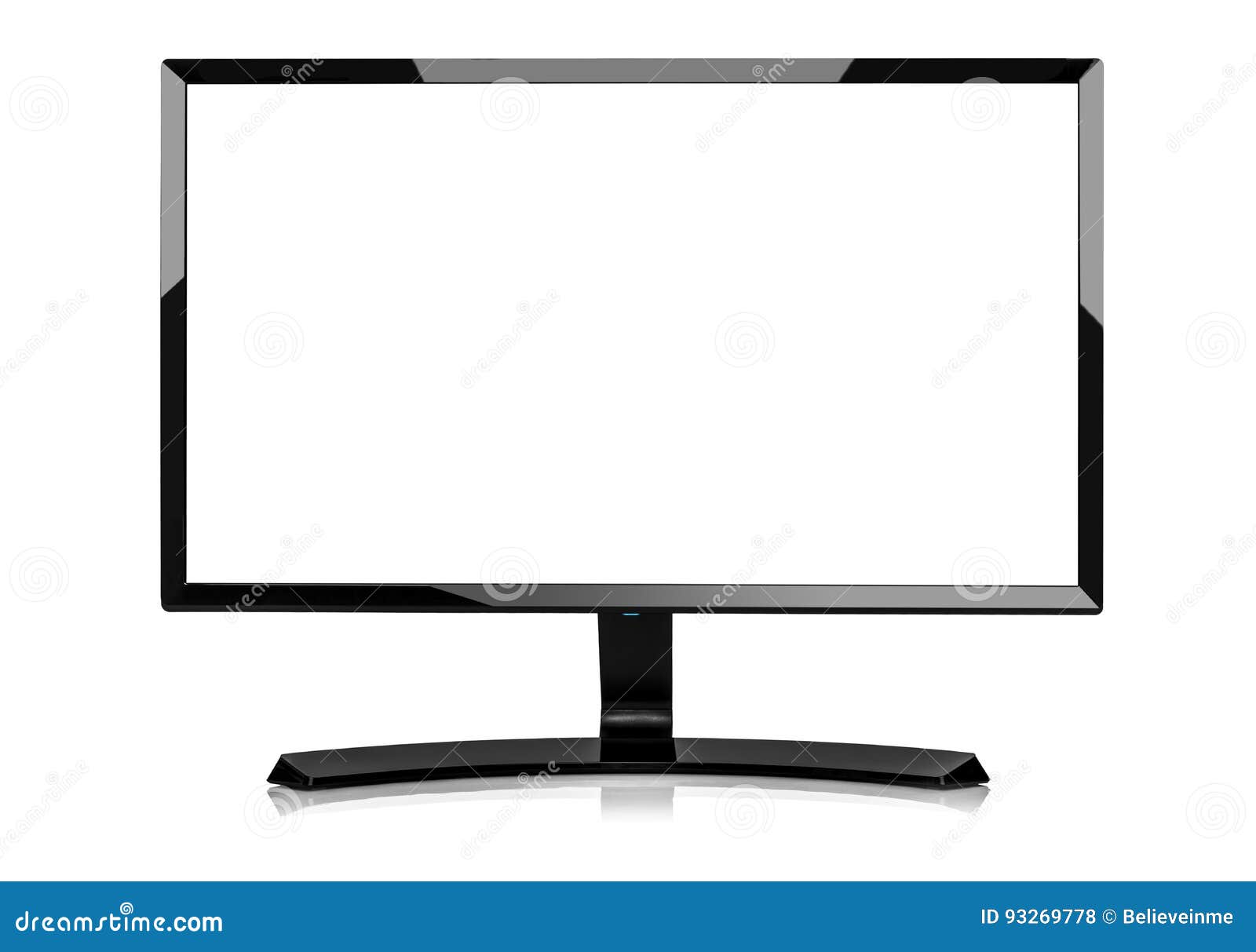 Computermonitor Oder Fernseher Getrennt Auf Weissem Hintergrund Stockfoto Bild Von Getrennt Computermonitor