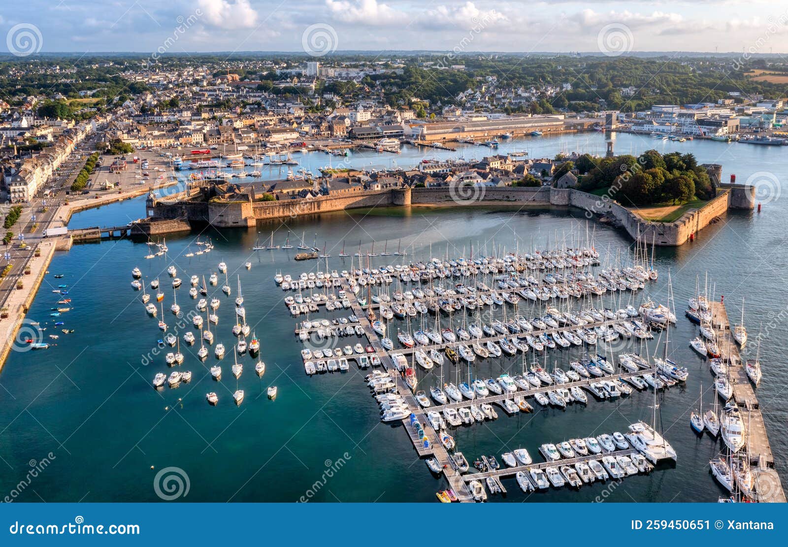 concarneau walled old town, brittany, france