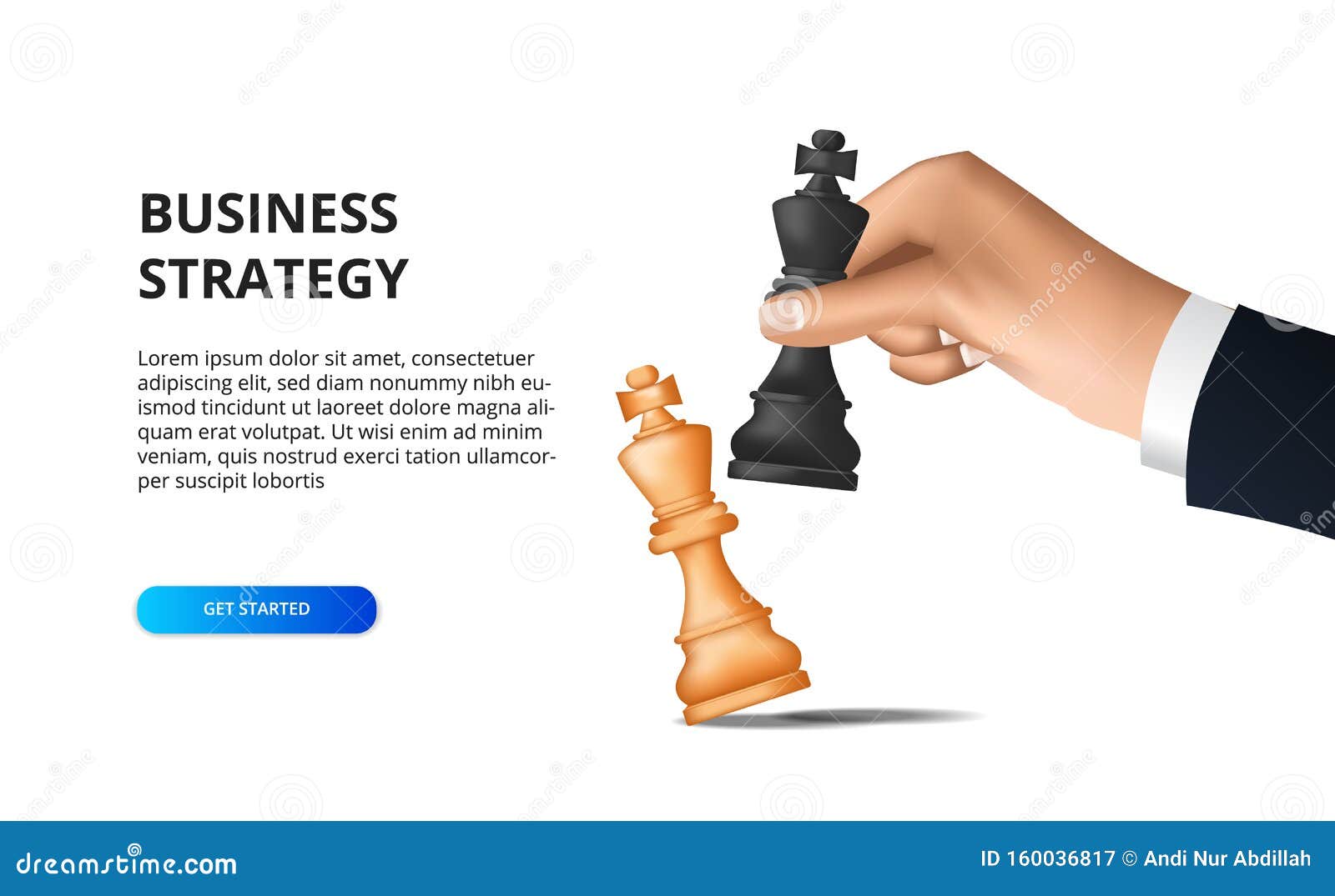 Estratégia Empresarial Do Checkmate Da Xadrez Imagem de Stock