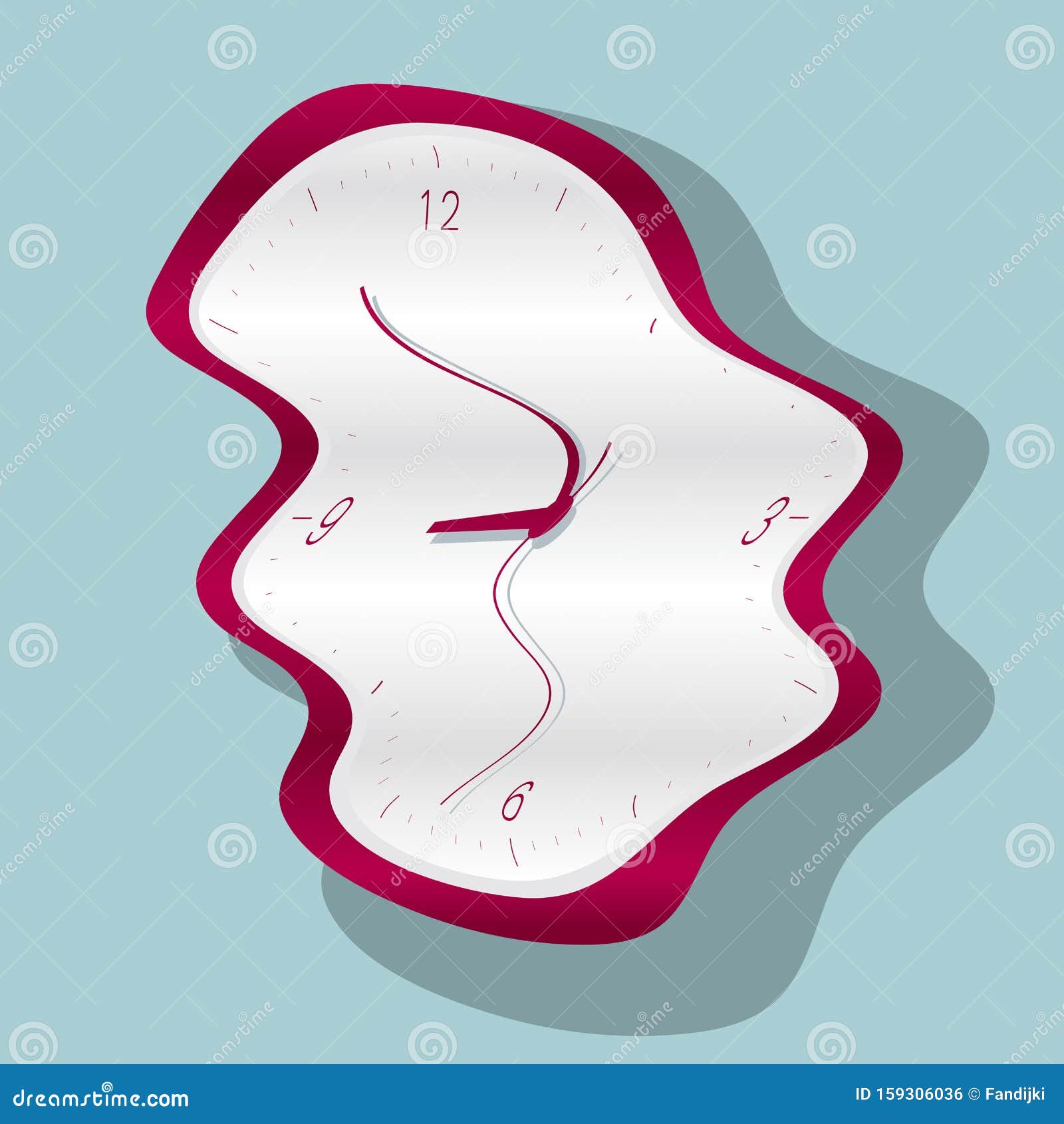 Conceito Do Tempo, Morphing Clock Ilustração do Vetor Ilustração de