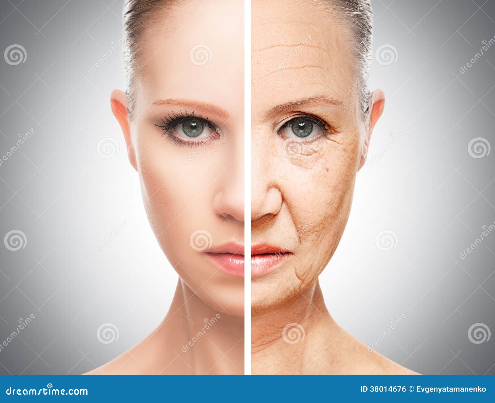 concept of aging and skin care