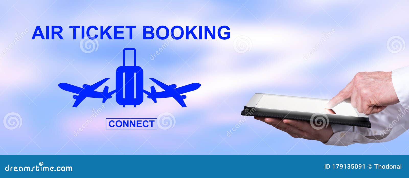 Concept of Air Ticket Booking Stock Image Image of transportation