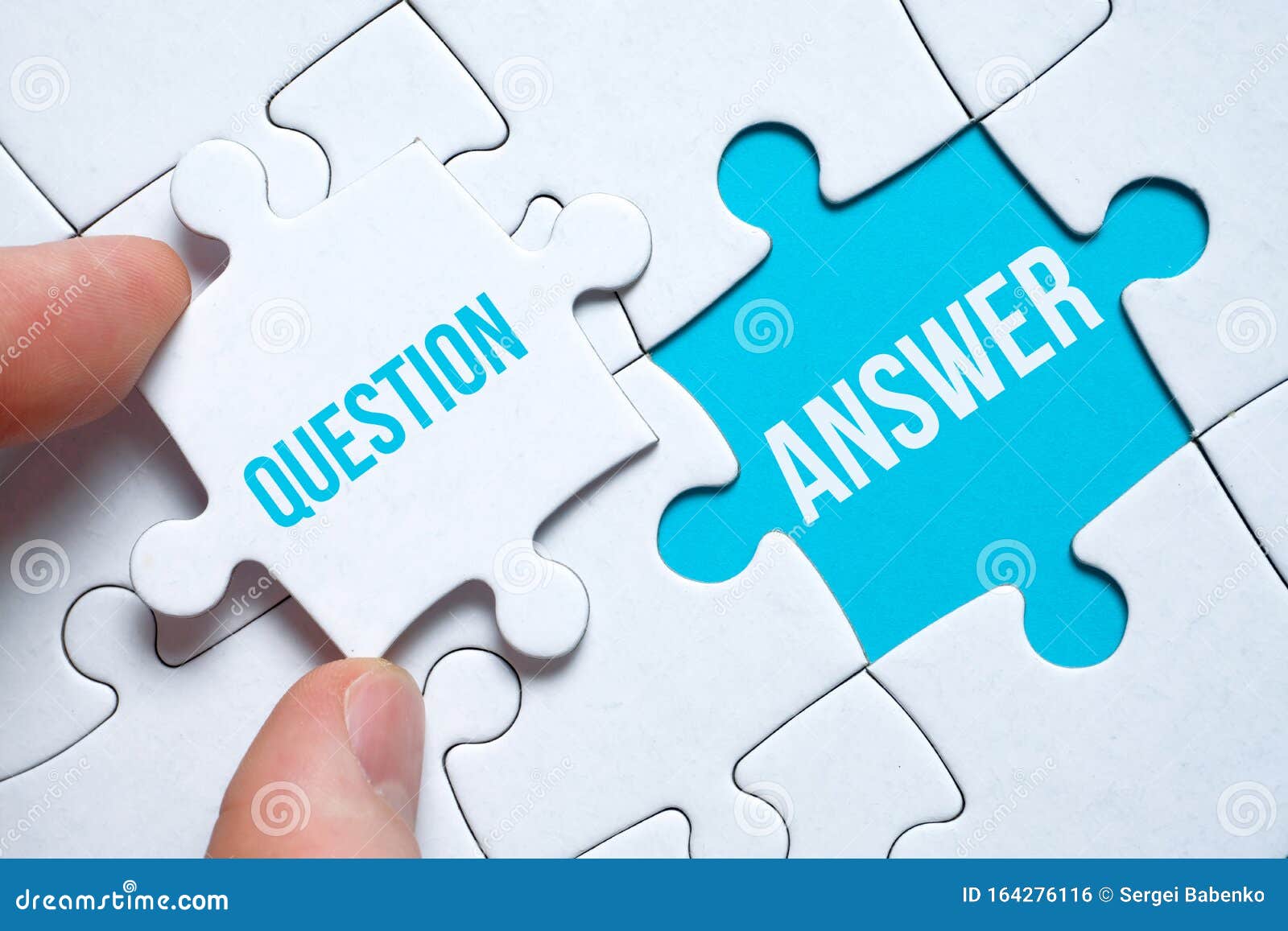 The Concept of Answers To Questions. a Piece of the Puzzle with ...