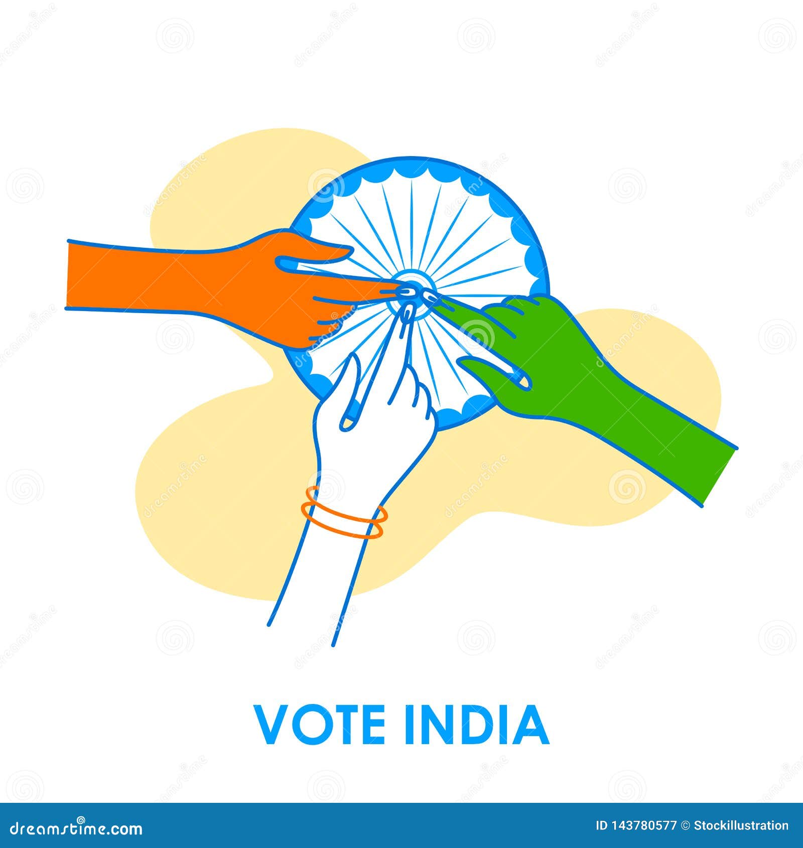 Concept Background for Vote India for Election Democracy Campaign Banner  Stock Vector - Illustration of indian, electronic: 143780577