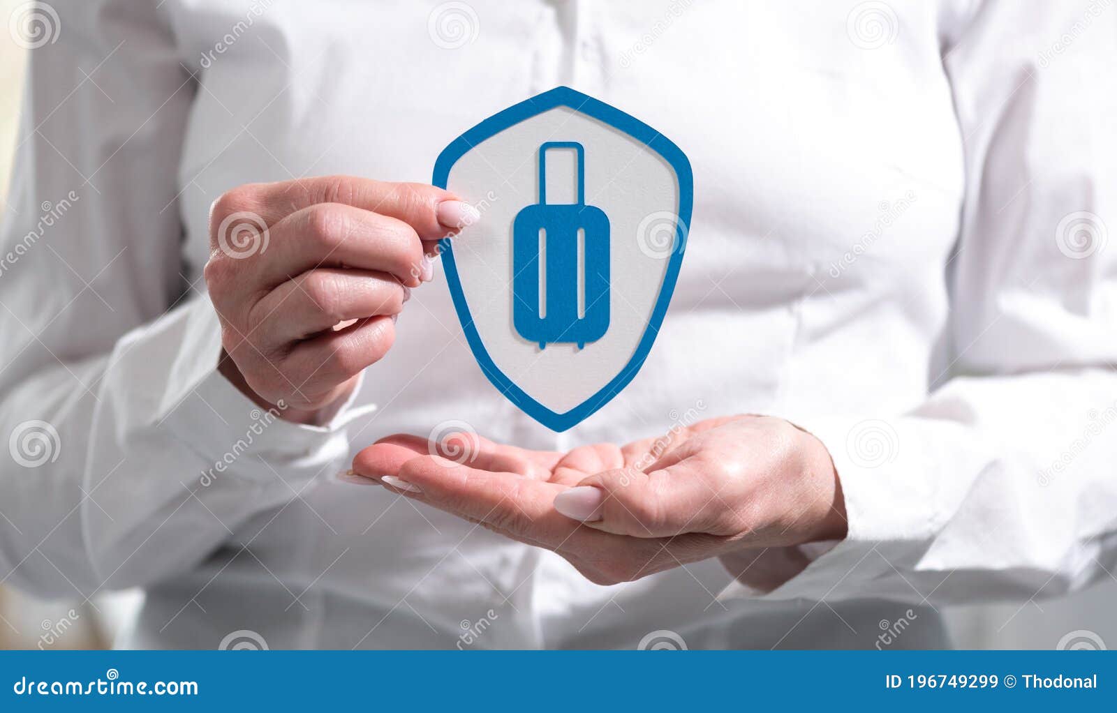Concept of Baggage Insurance Stock Image - Image of agent, accident ...