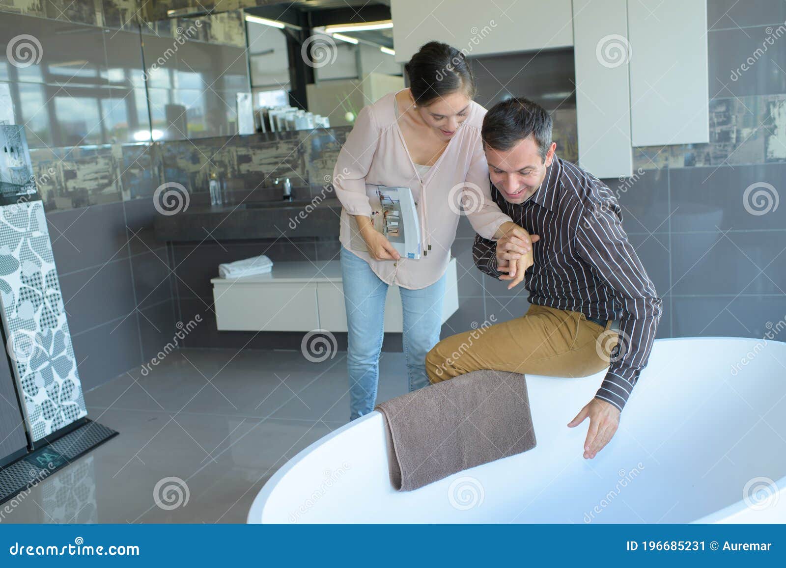 Concept Bathroom and Fixture Store Stock Image Image of samples