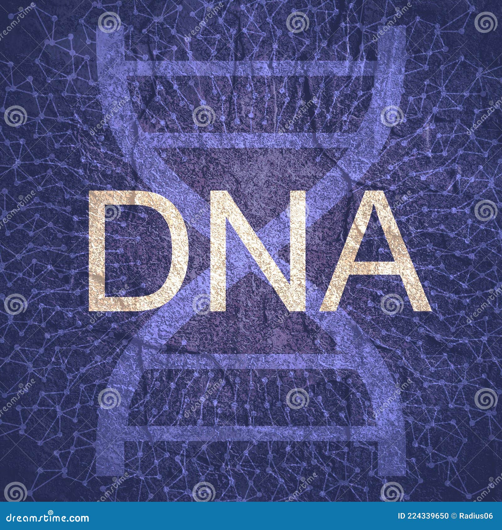 concept of biochemistry with abstract dna 