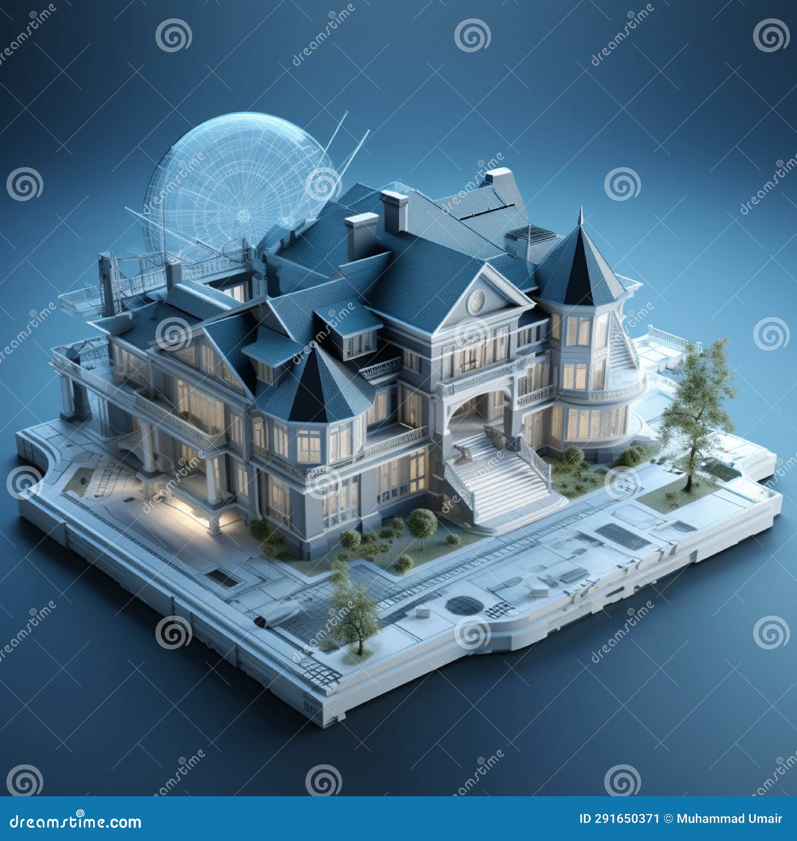 concept of building model generated by ai tool