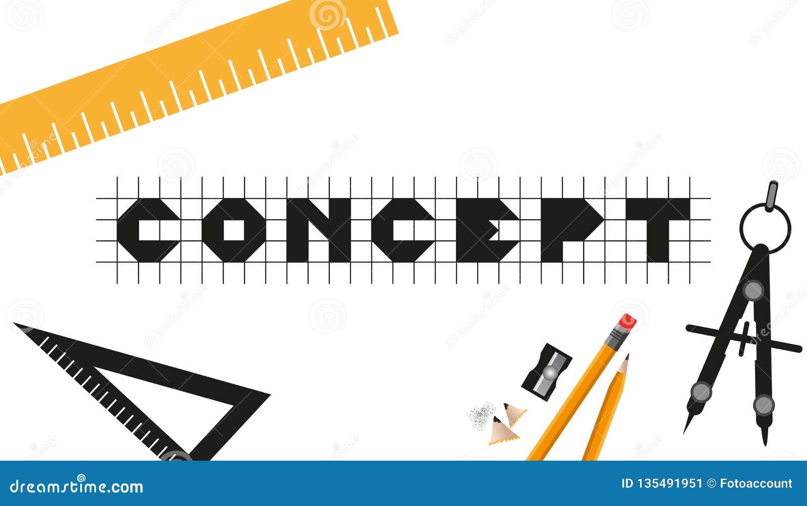 Graphic design and designer tools concept Vector Image