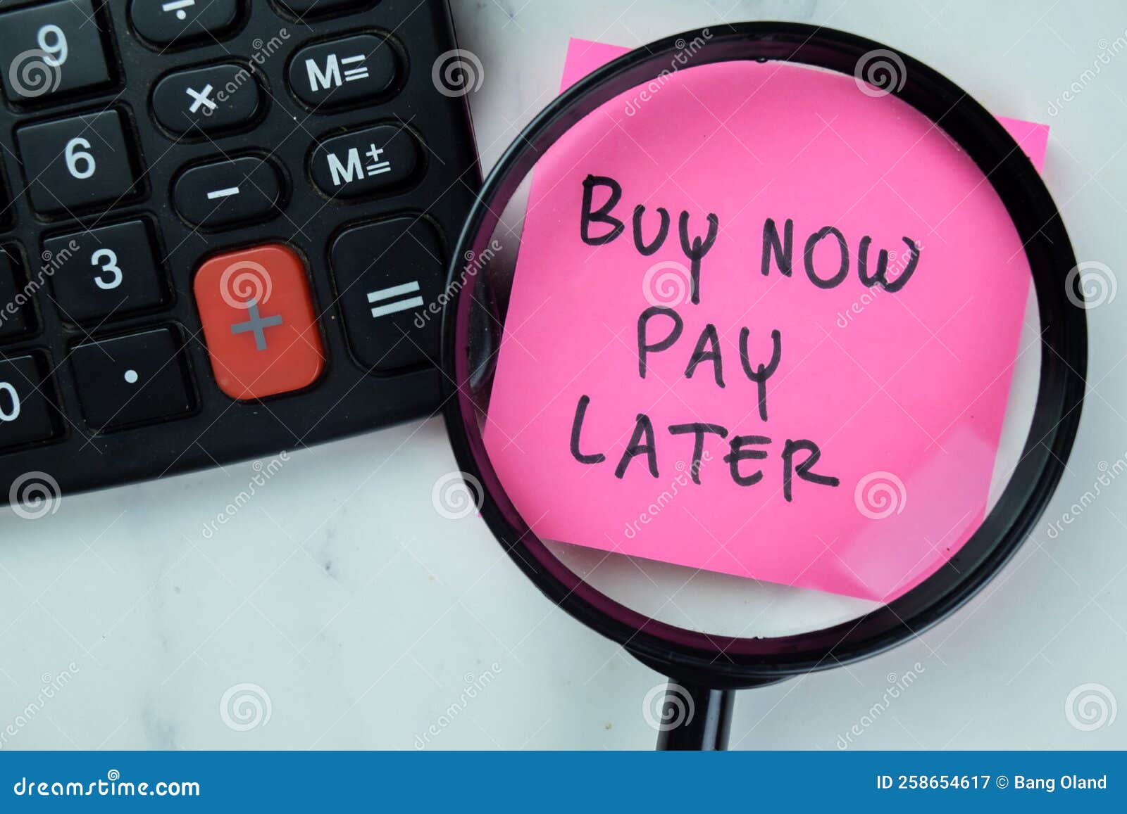 Concept of Buy Now Pay Later Write on Sticky Notes with Stethoscope