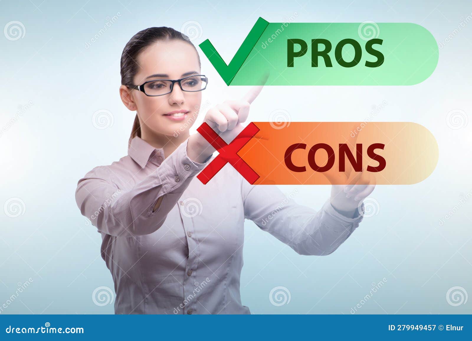 Concept of Choosing Pros and Cons Stock Image Image of disadvantage
