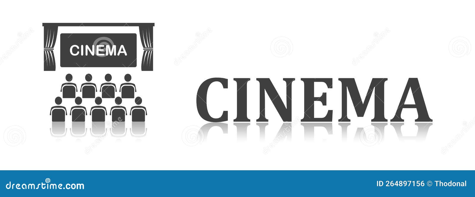 Concept of cinema stock illustration. Illustration of show 264897156