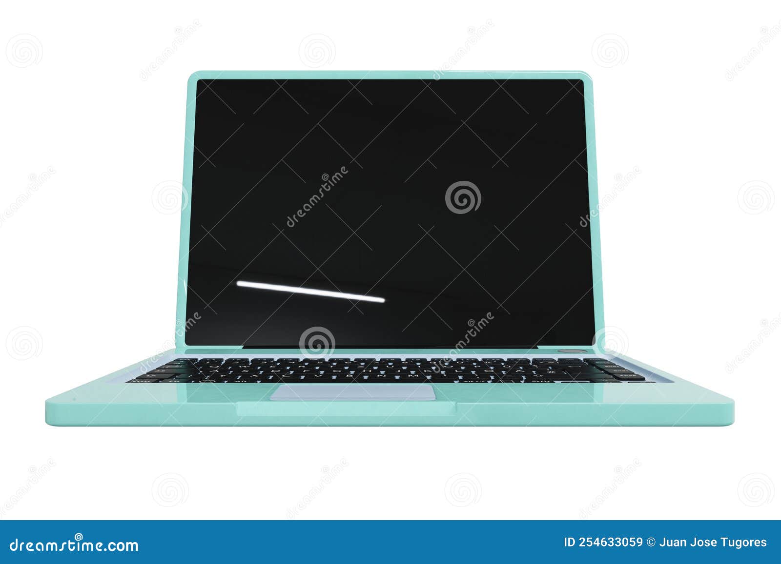 laptop with a smooth background, without reflections