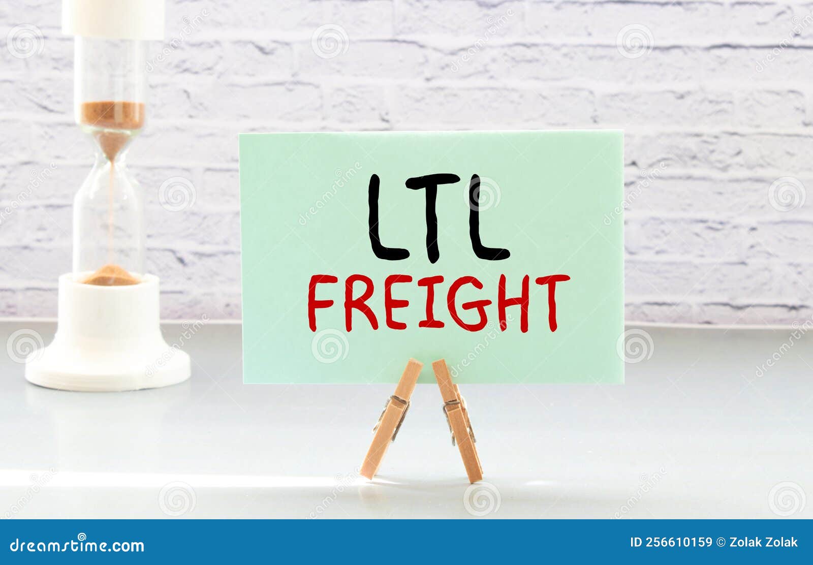 Concept Courier Industry Term less Than Truck Load. LTL Freight Stock