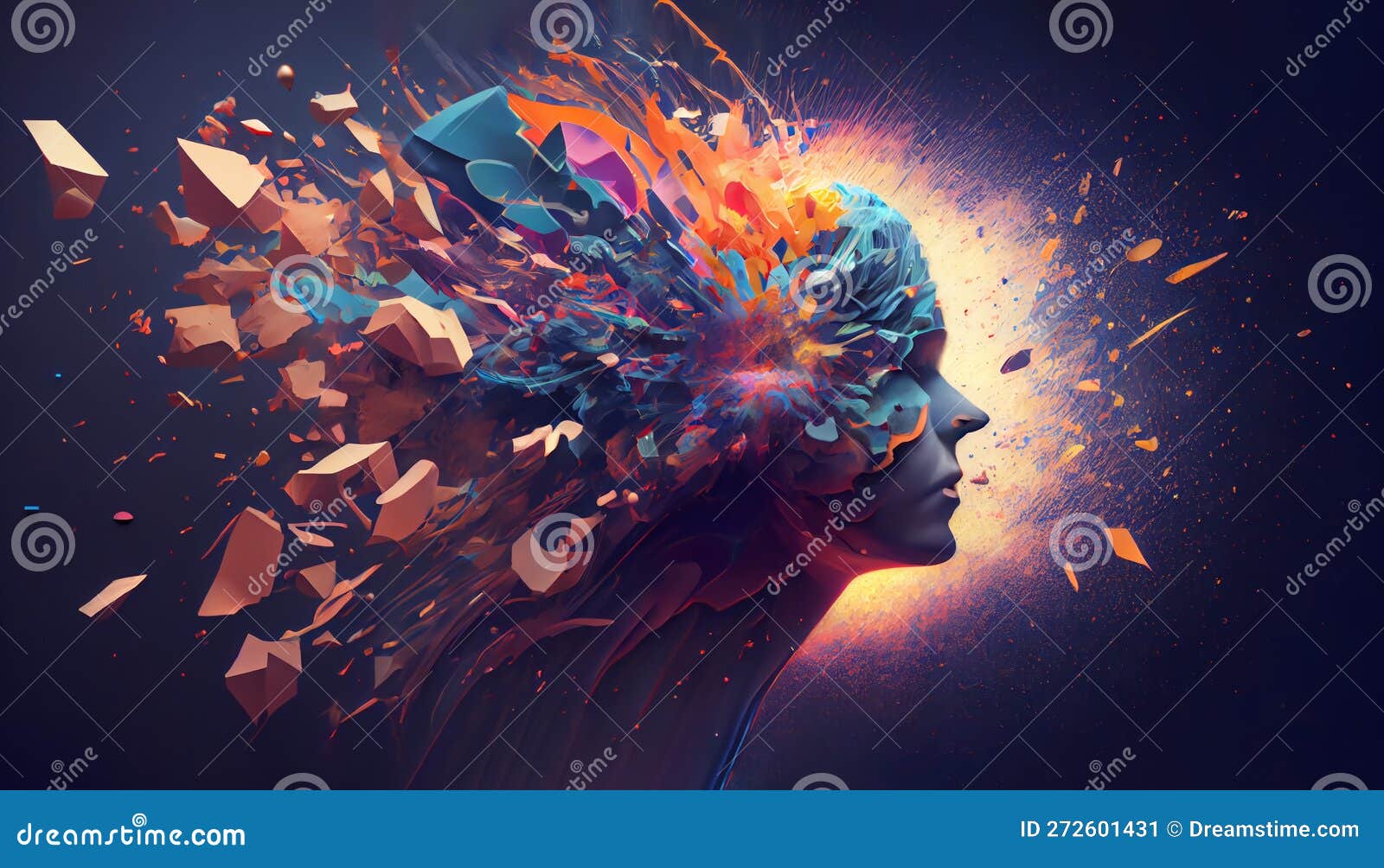 Concept of Creative Ideas and Artistic Expression. Illustrated through