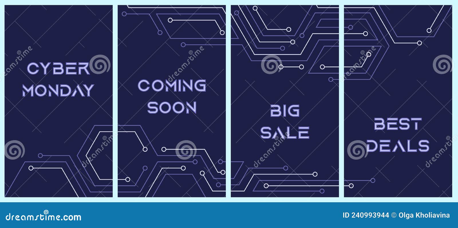 concept for cyber monday, electronics sale