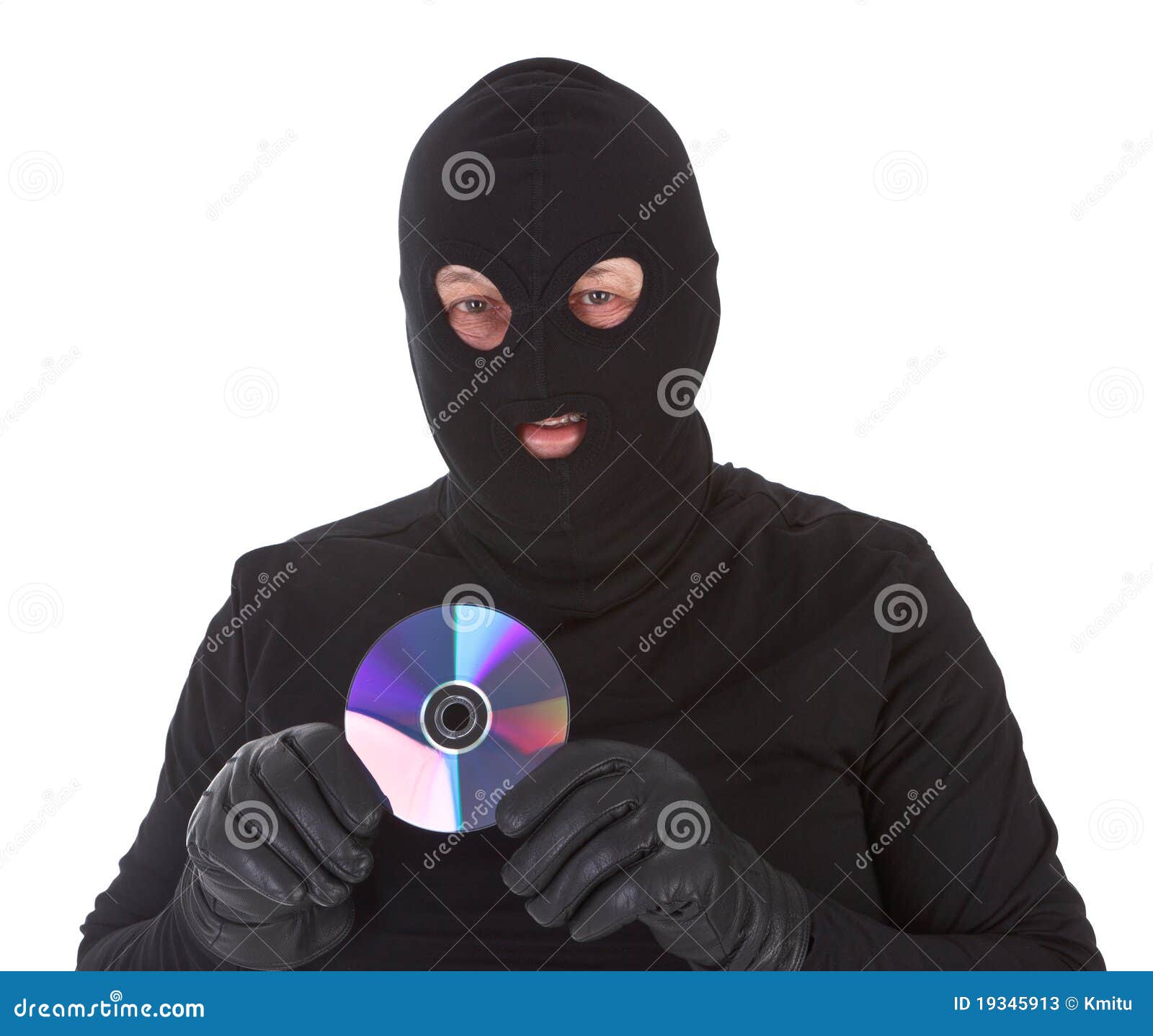 A Scary Thief In Gas Mask With A Combat Knife Stock Image