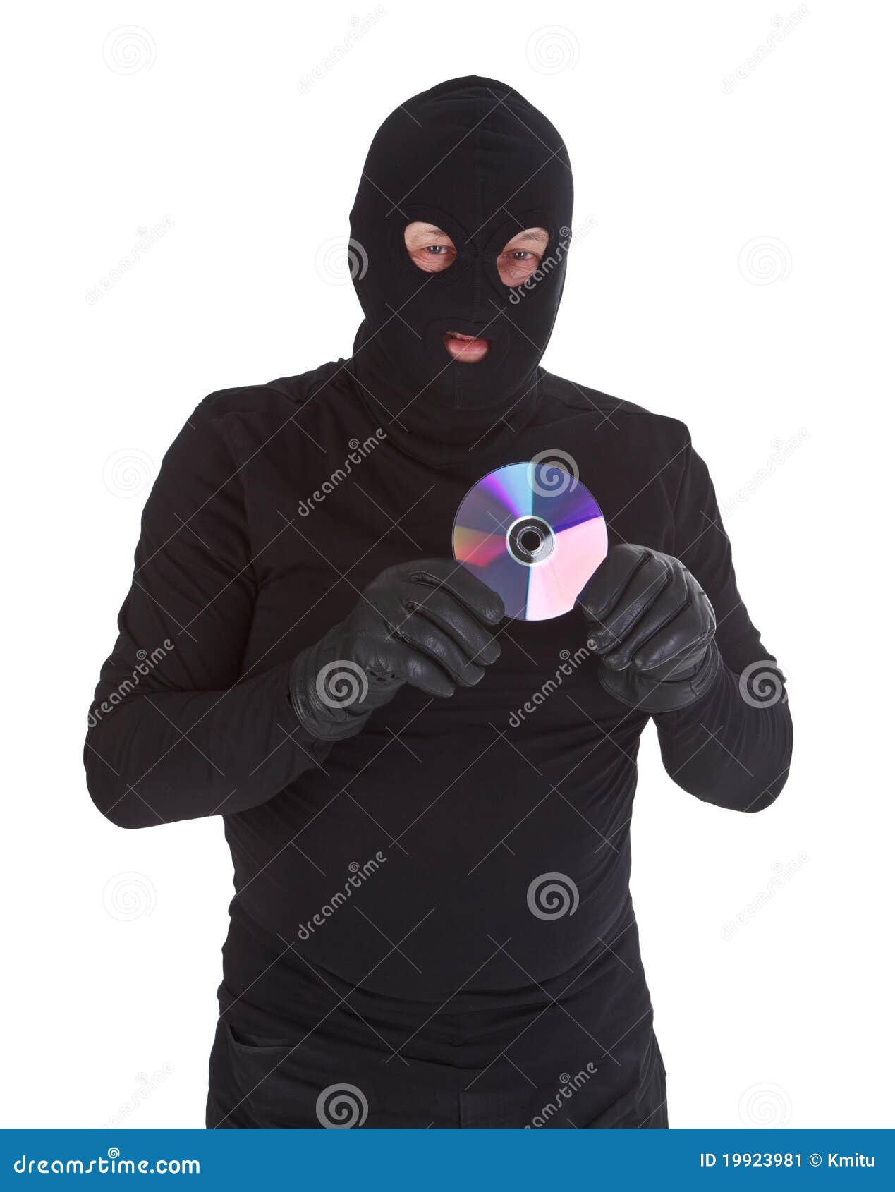 A Scary Thief In Gas Mask With A Combat Knife Stock Image