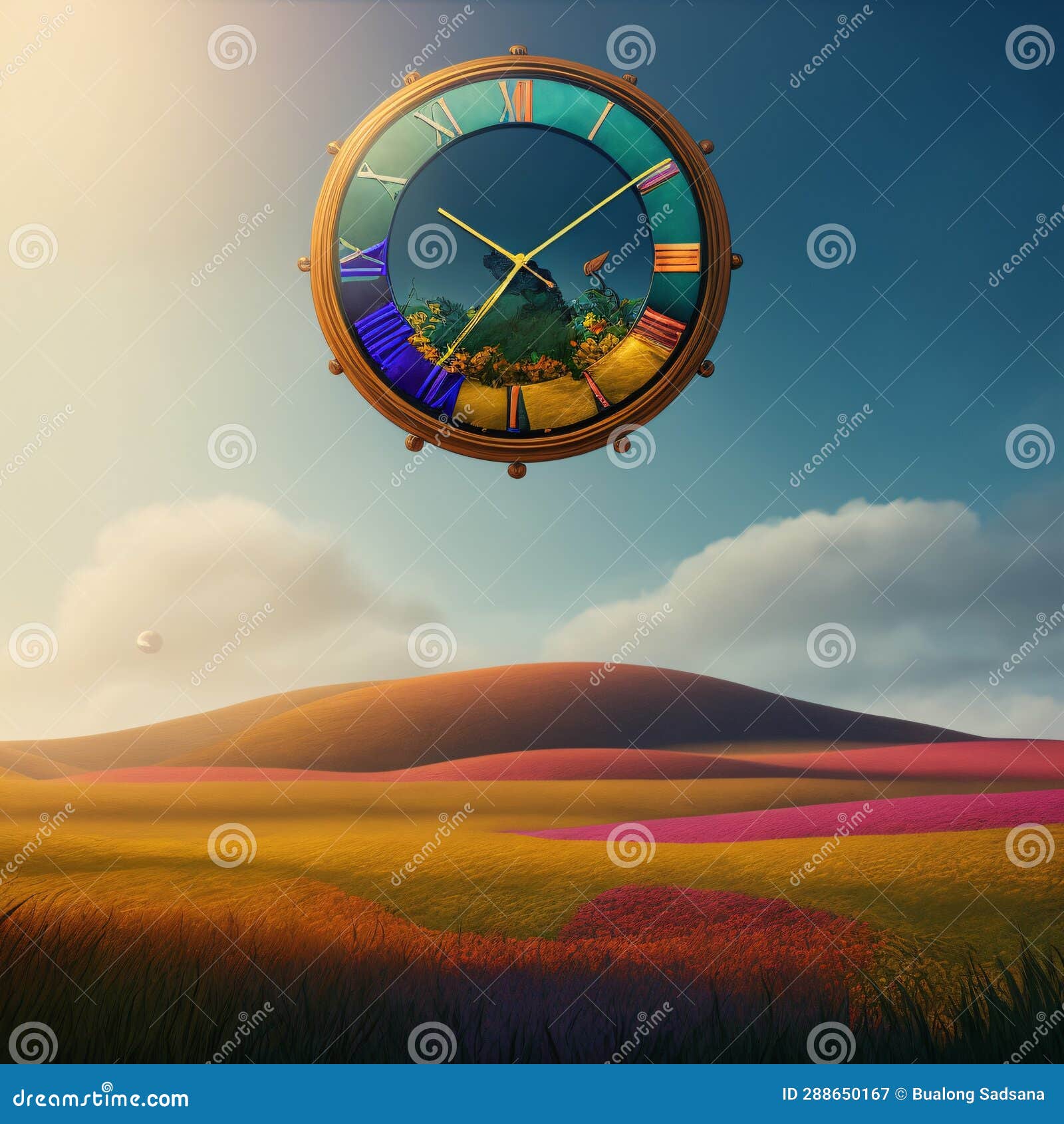 The Concept of Daylight Saving Time. the Clock is Moved Forward One