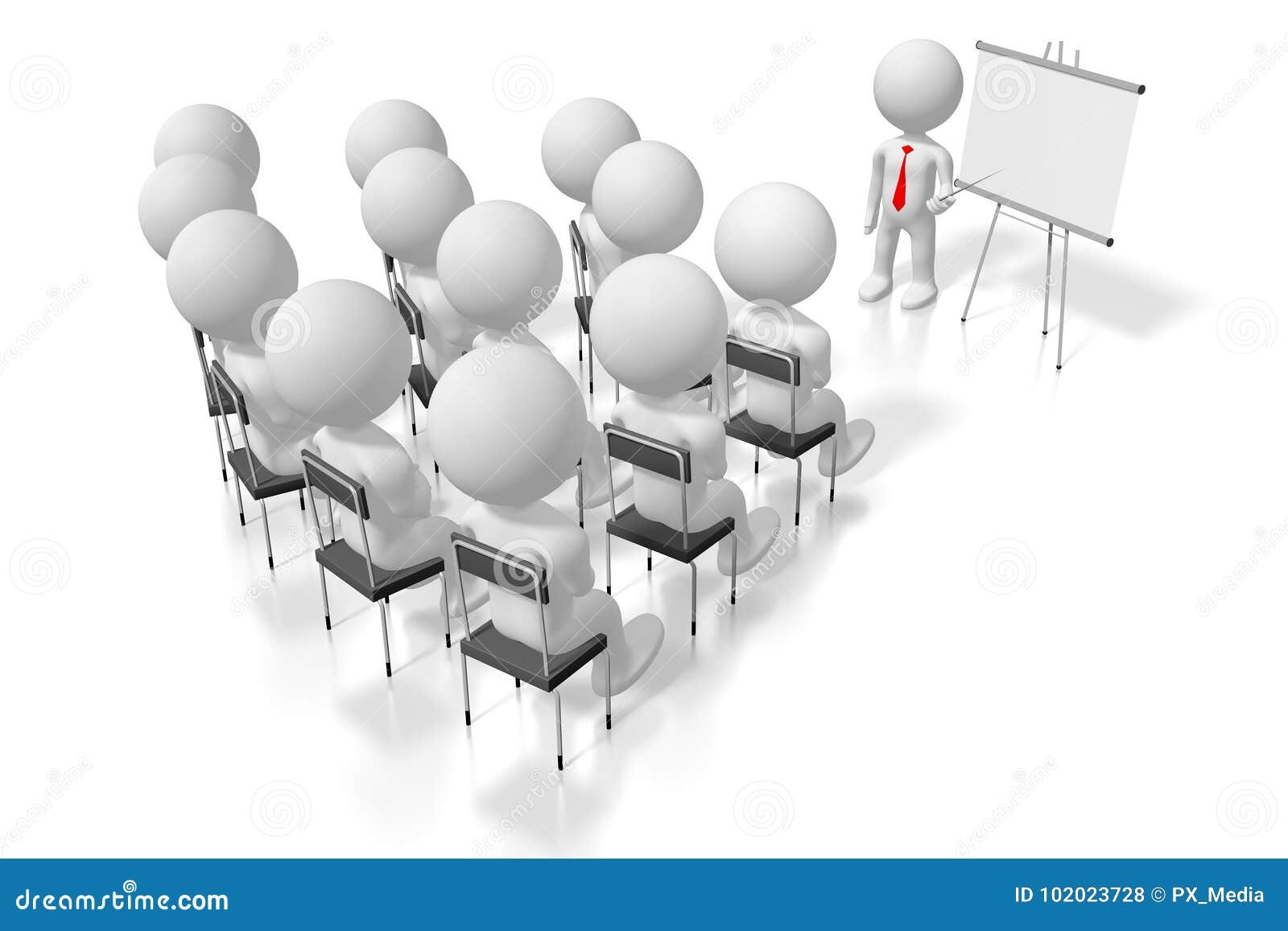 Concept De Conference D Etude De Cas De Formation Du Seminaire 3d Illustration Stock Illustration Du People Classroom