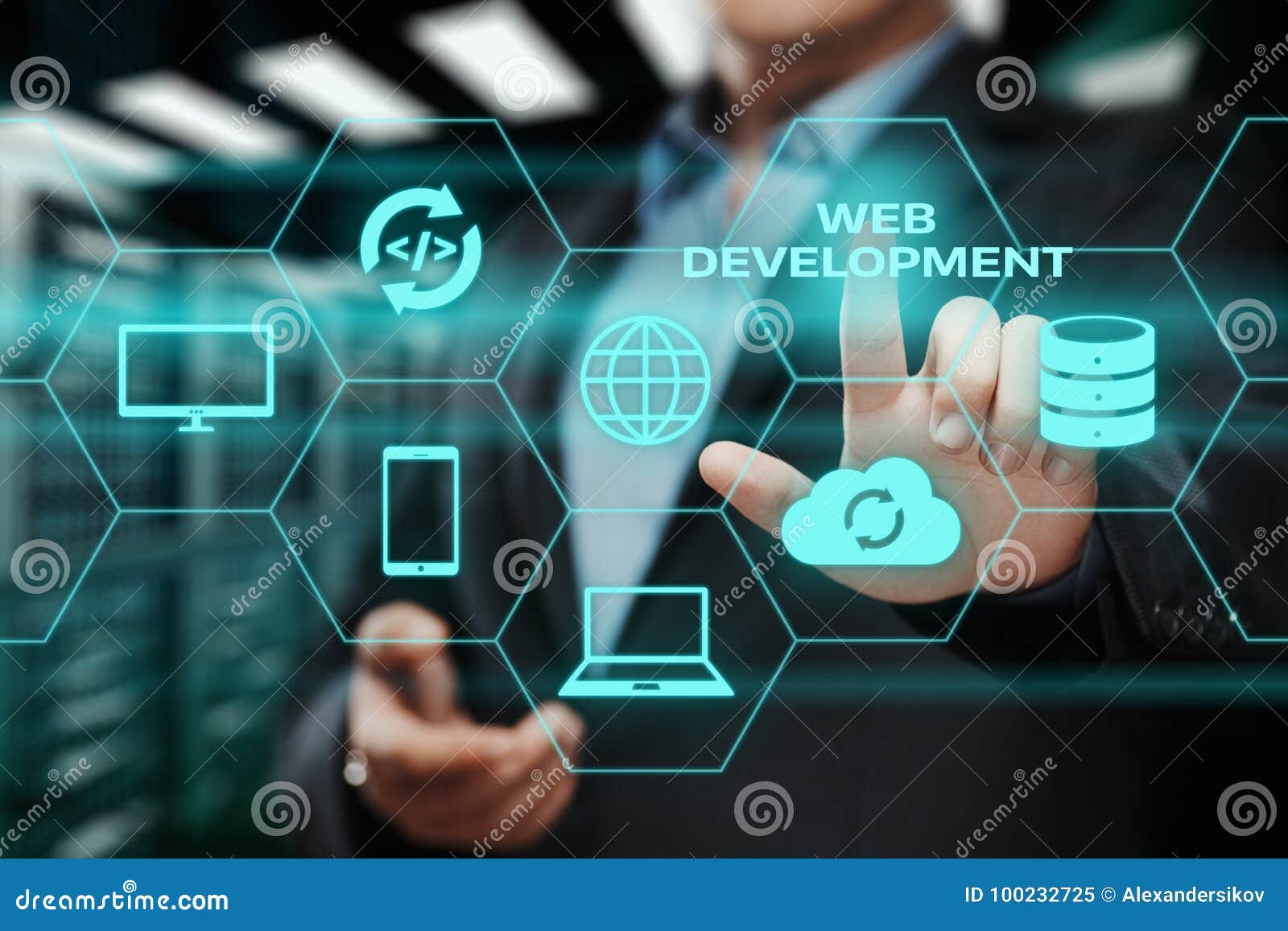 Concept De Programmation D Affaires De Technologie D Internet De Codage De Developpement De Web Image Stock Image Du Serveur Businessman