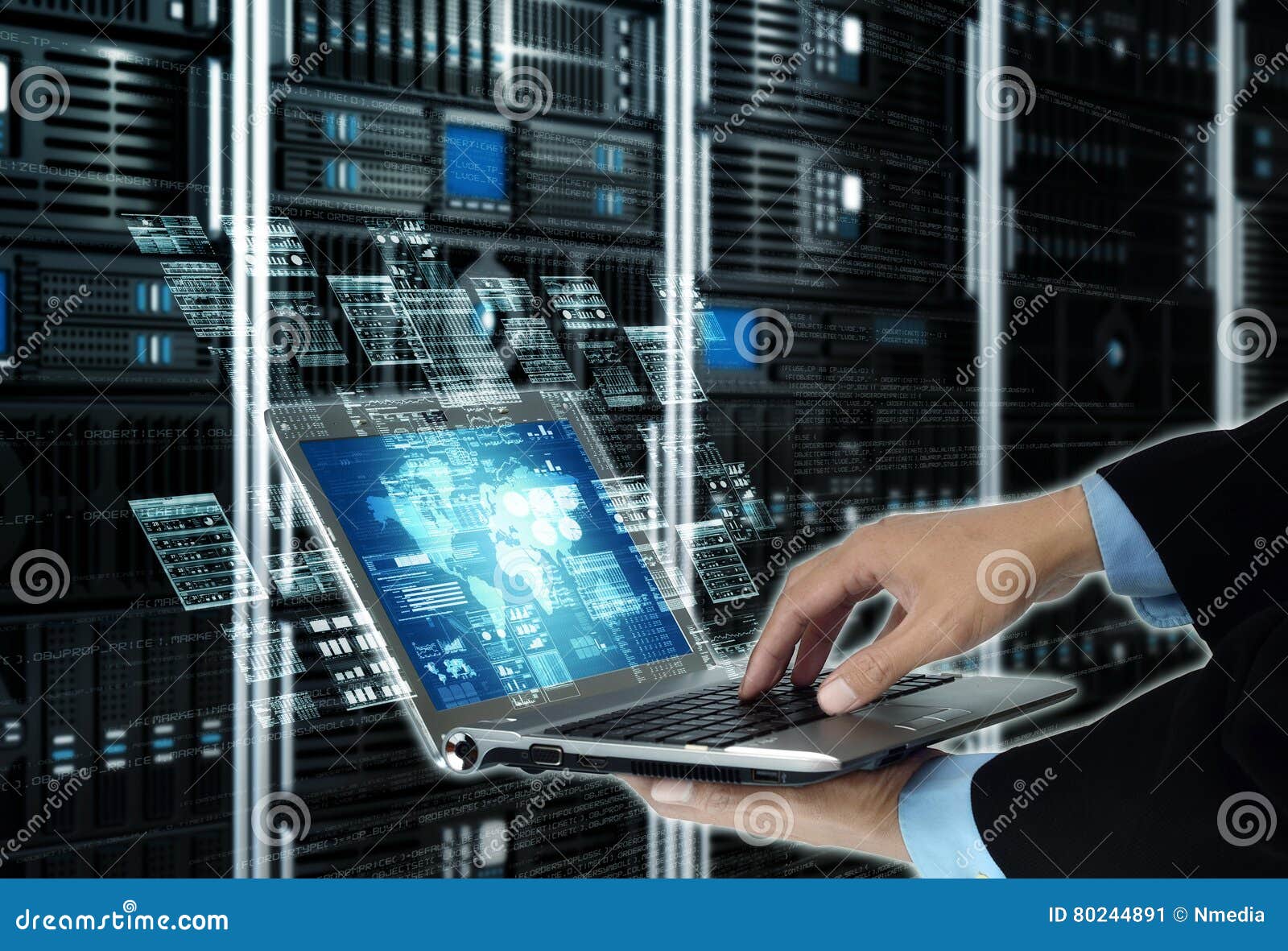 Concept De Programmation De Technologie De Serveur D Internet Image Stock Image Du Concept Transmission