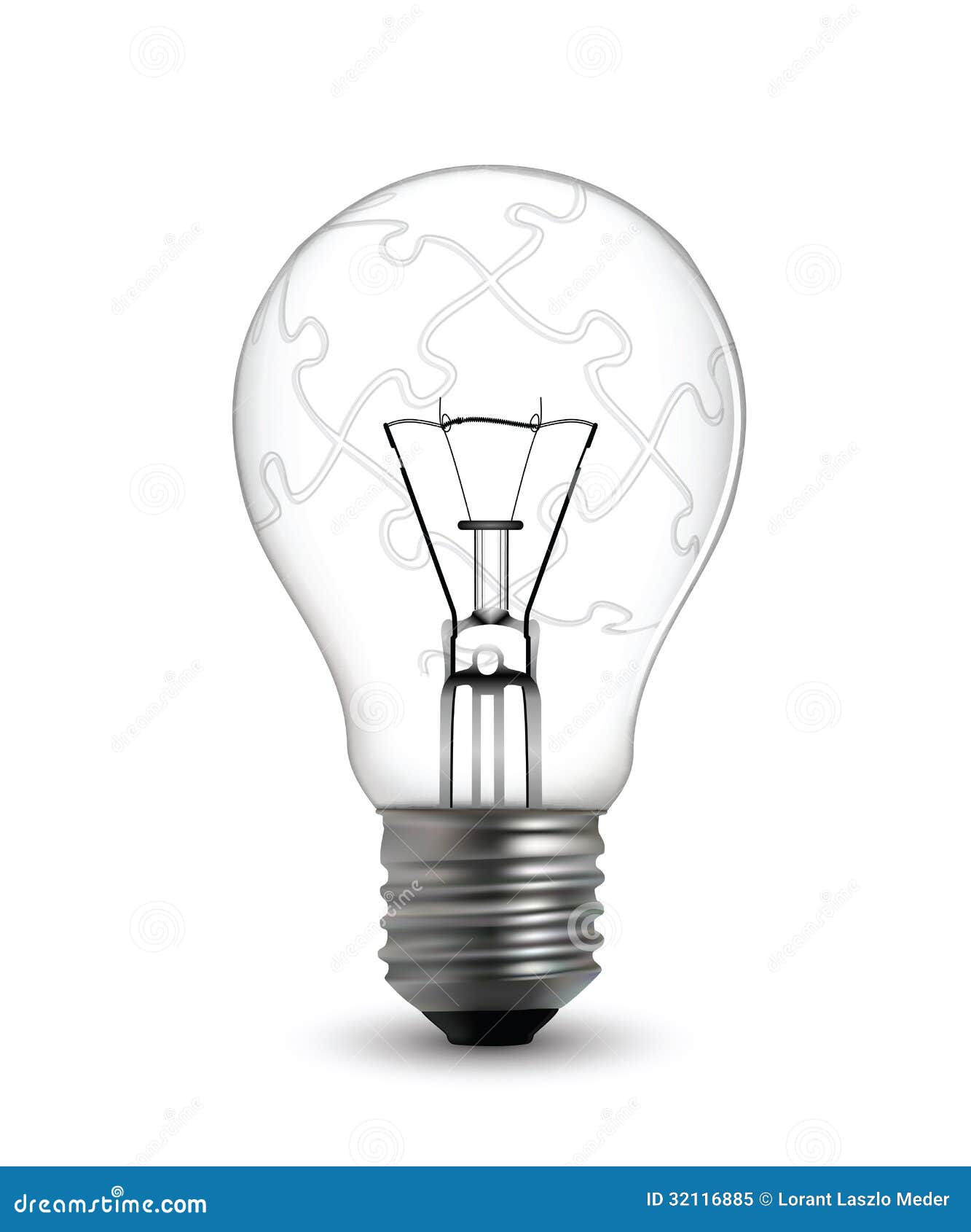 Concept De Puzzle D'ampoule Illustration de Vecteur Illustration du