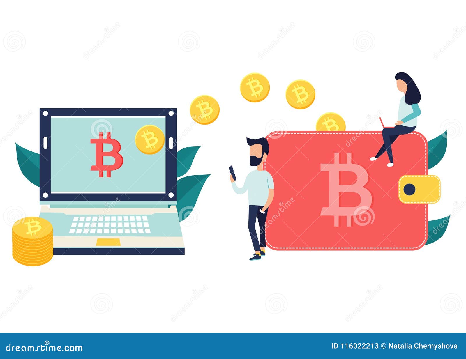 Concept Design Of Cryptocurrency Technology Stock Vector - 