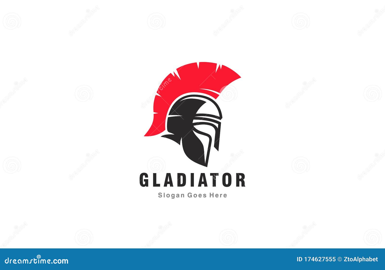 Gladiator Helmet Logo Icon Template Stock Vector - Illustration of ...