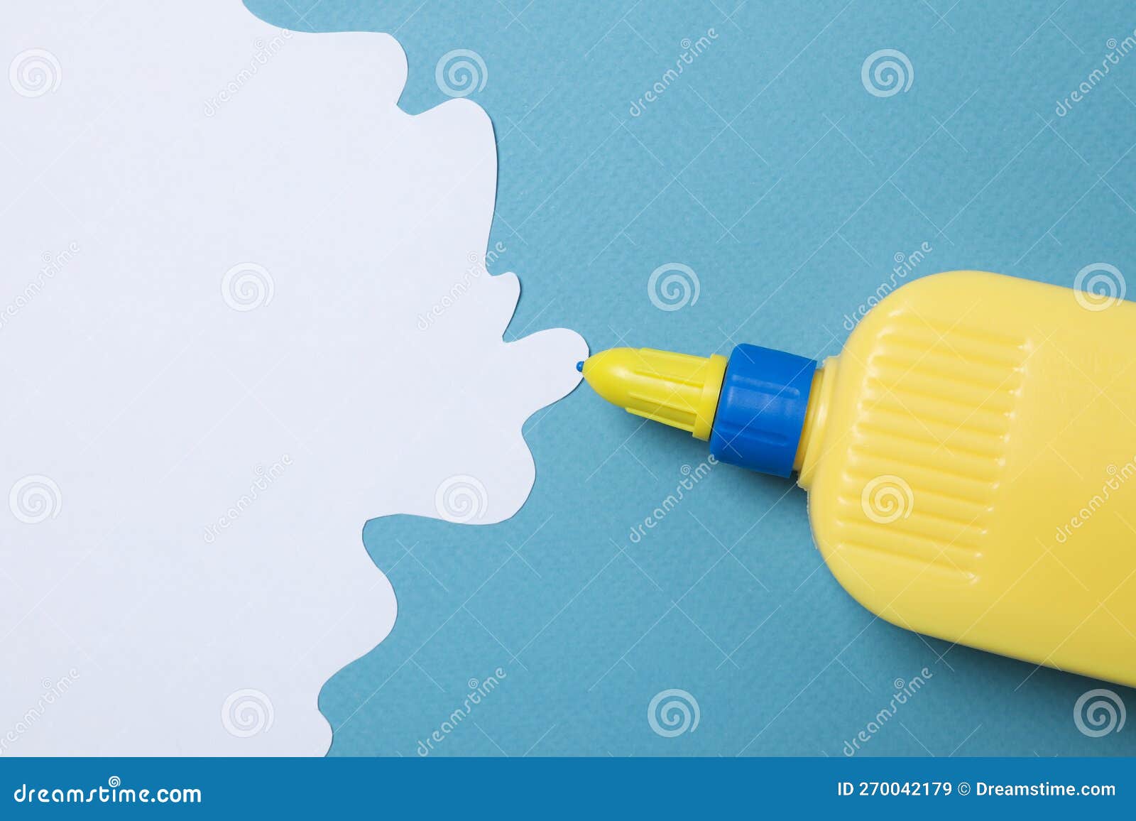 Concept of Different Office Stationery with Glue Stock Image Image of