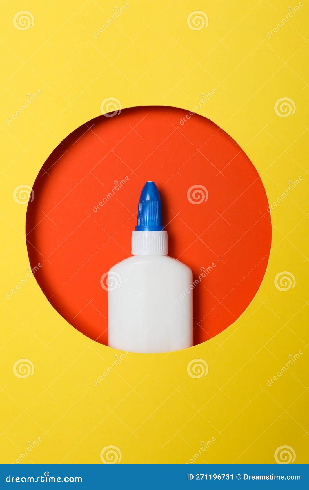 Concept of Different Office Stationery with Glue Stock Image Image of