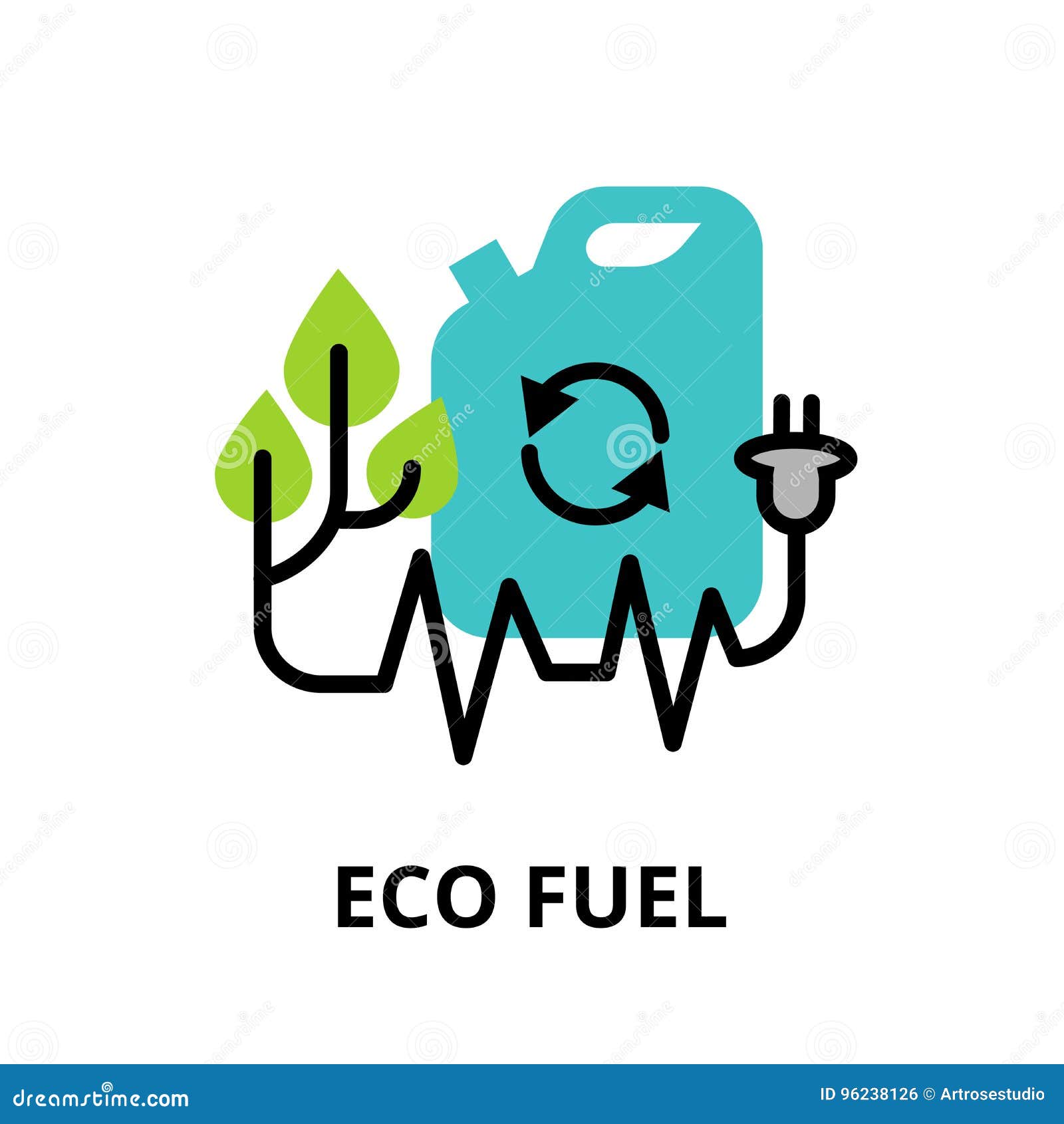Concept of Eco Fuel, Technologies of Future and Green Energy Stock