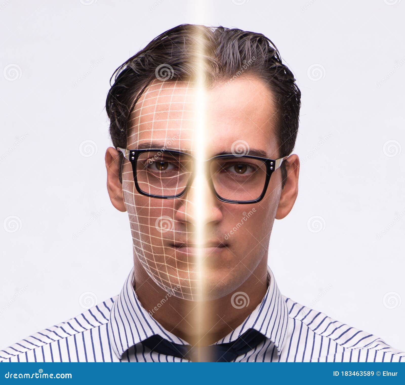 Concept Of Face Recognition Software And Hardware Stock ...