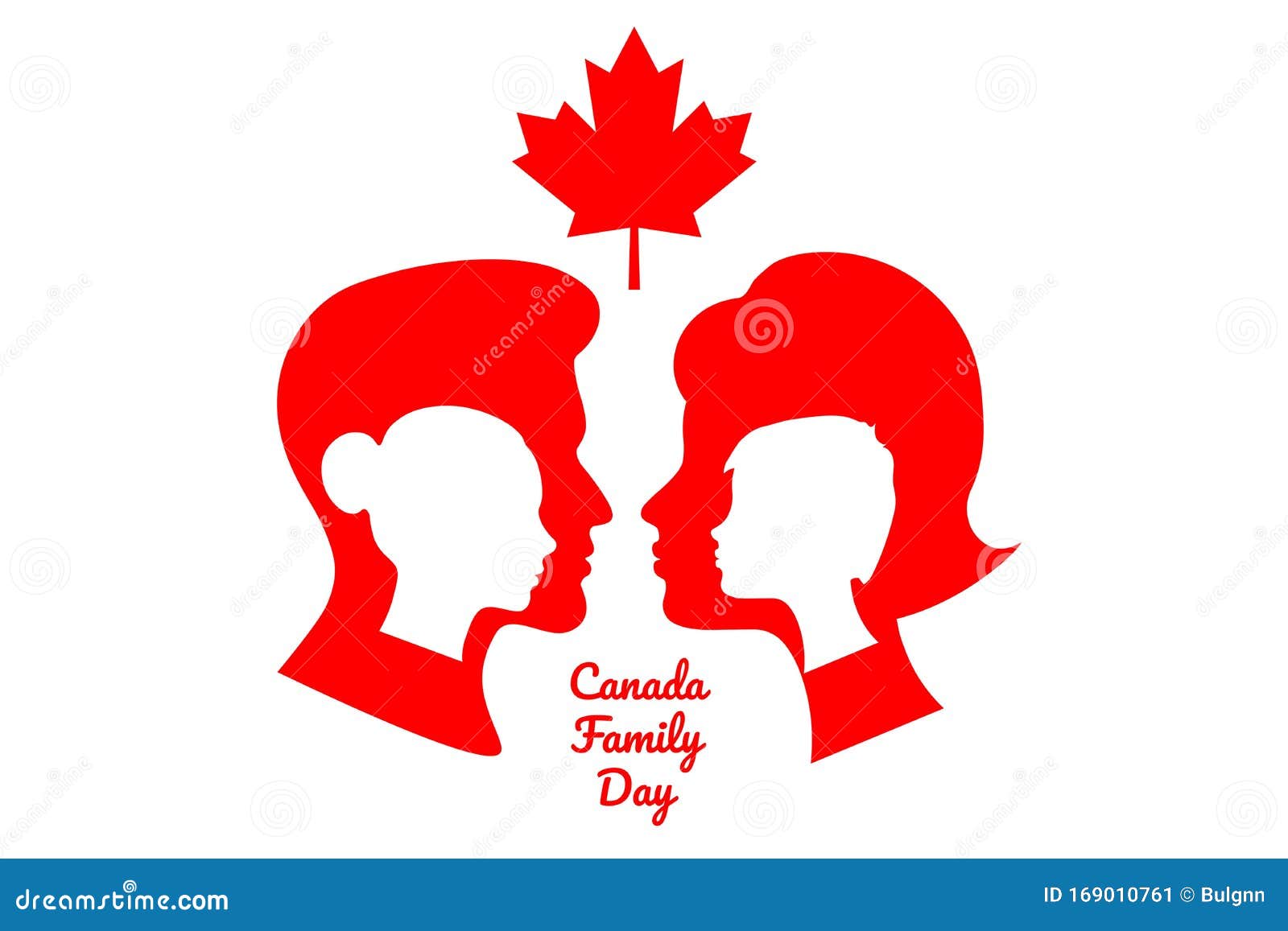 Concept of Family Day in Canada. Template for Background, Banner, Card