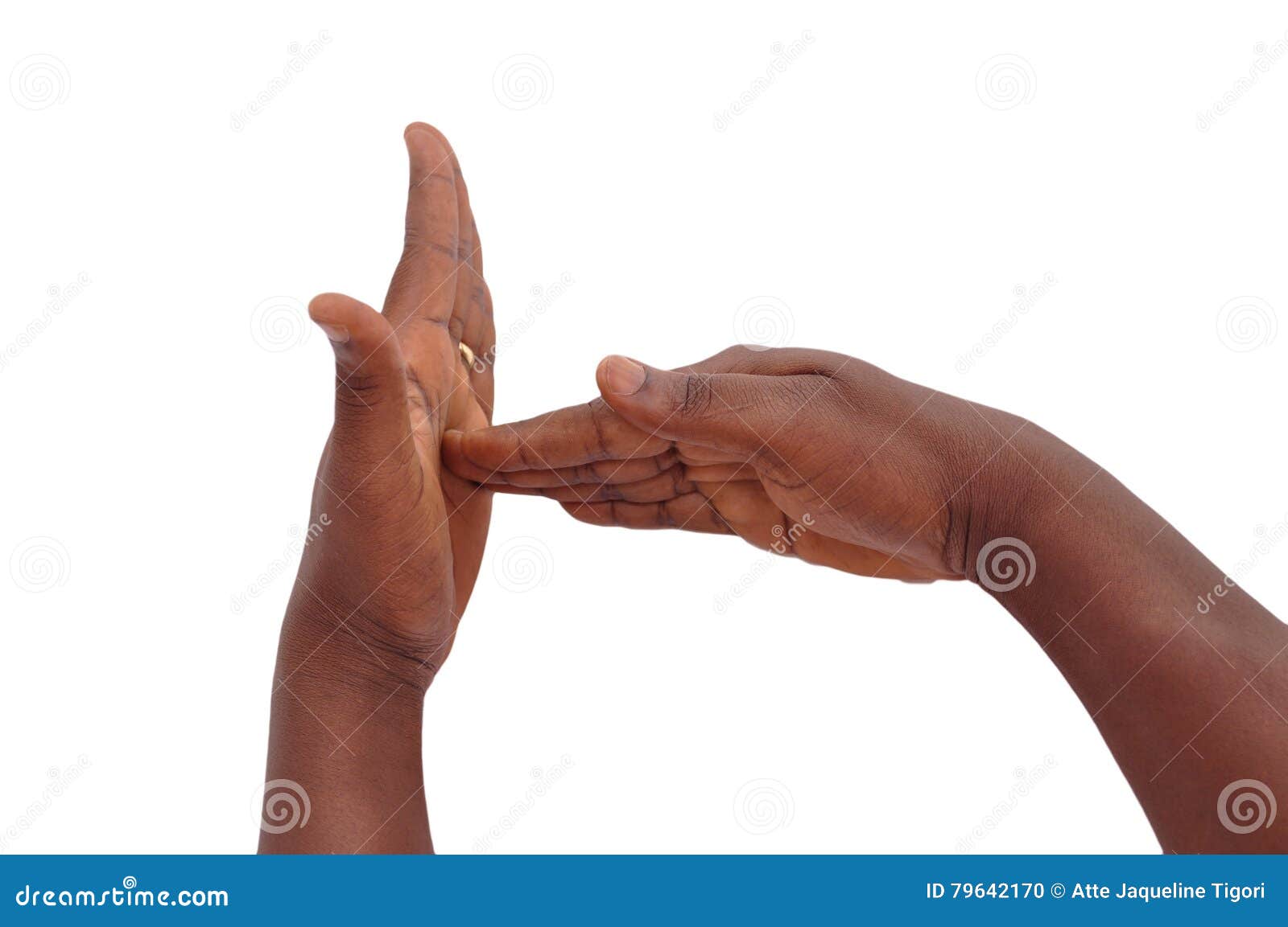 CONCEPT OF GESTURE OF MUTE DEAF Stock Photo Image of hands, white 79642170