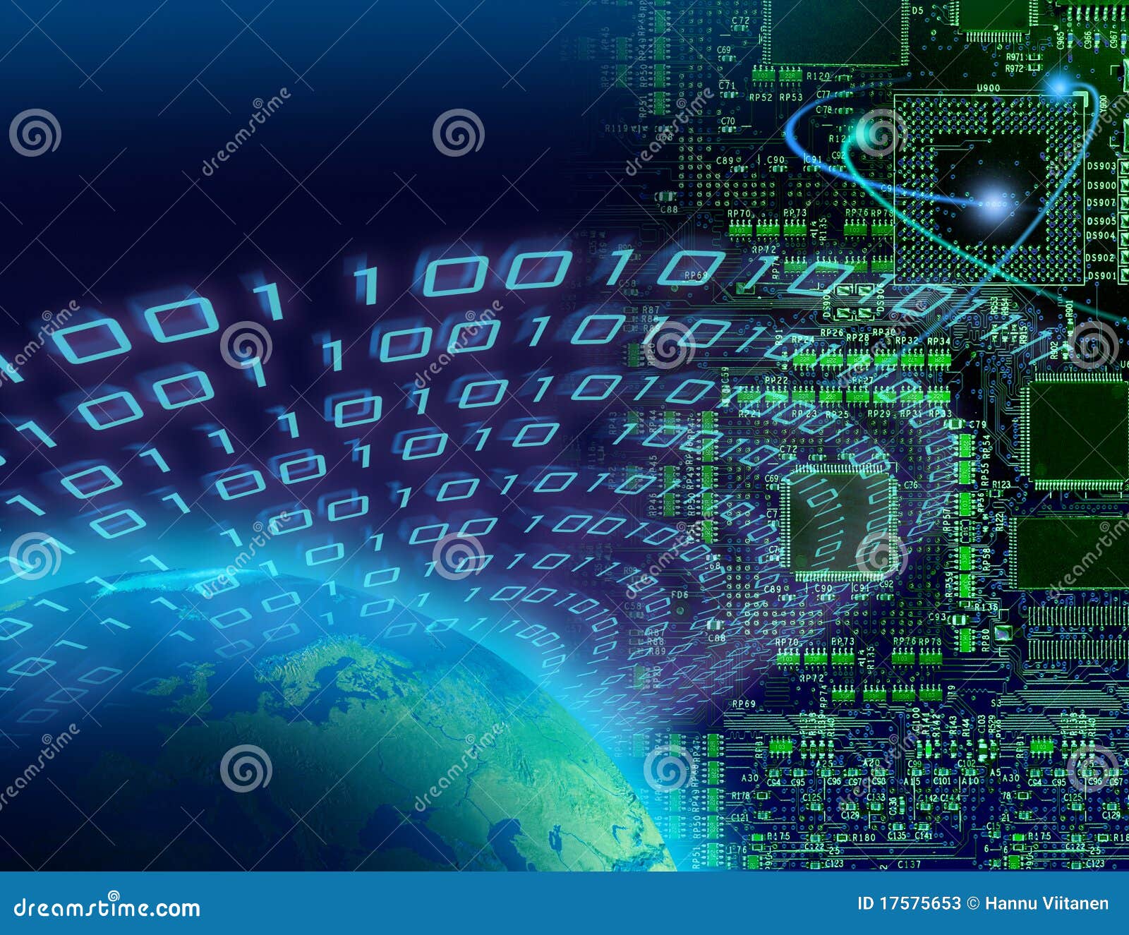 Concept Global De Technologie Digitale Image stock - Image du monde