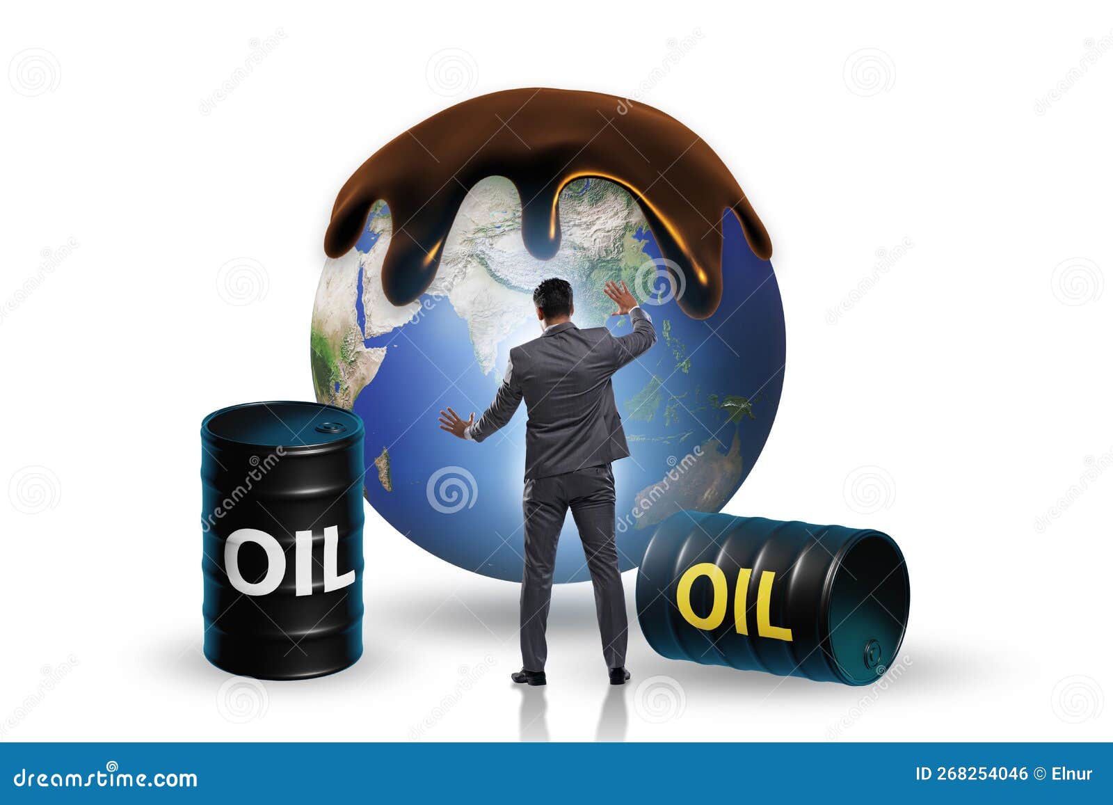 Concept of Global Oil Business Stock Photo Image of earth, diesel