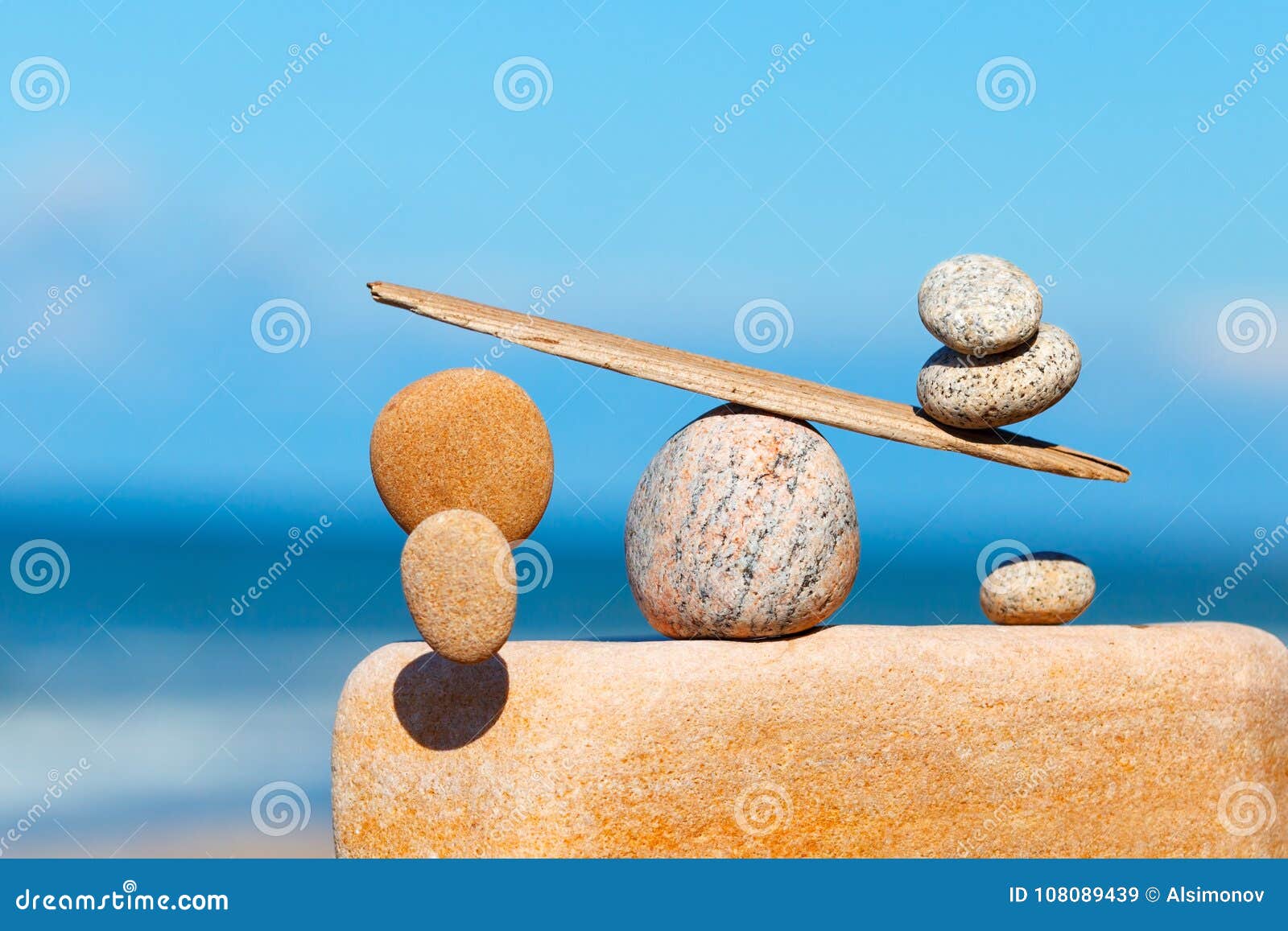 Concept of Harmony and Balance. the Disturbed Equilibrium Stock Image -  Image of stack, beach: 108089439