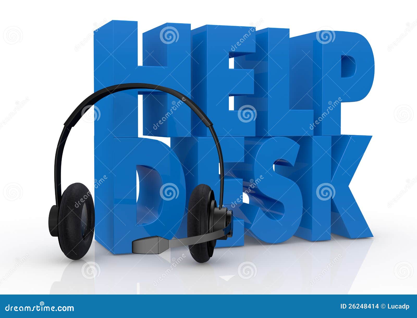 Concept Of Help Desk Service Stock Images - Image: 26248414