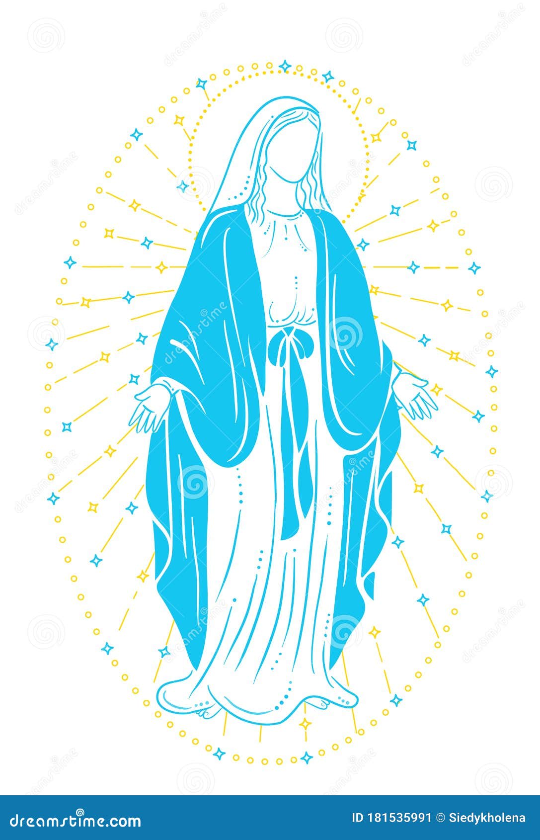 holy virgin mary  in radiance