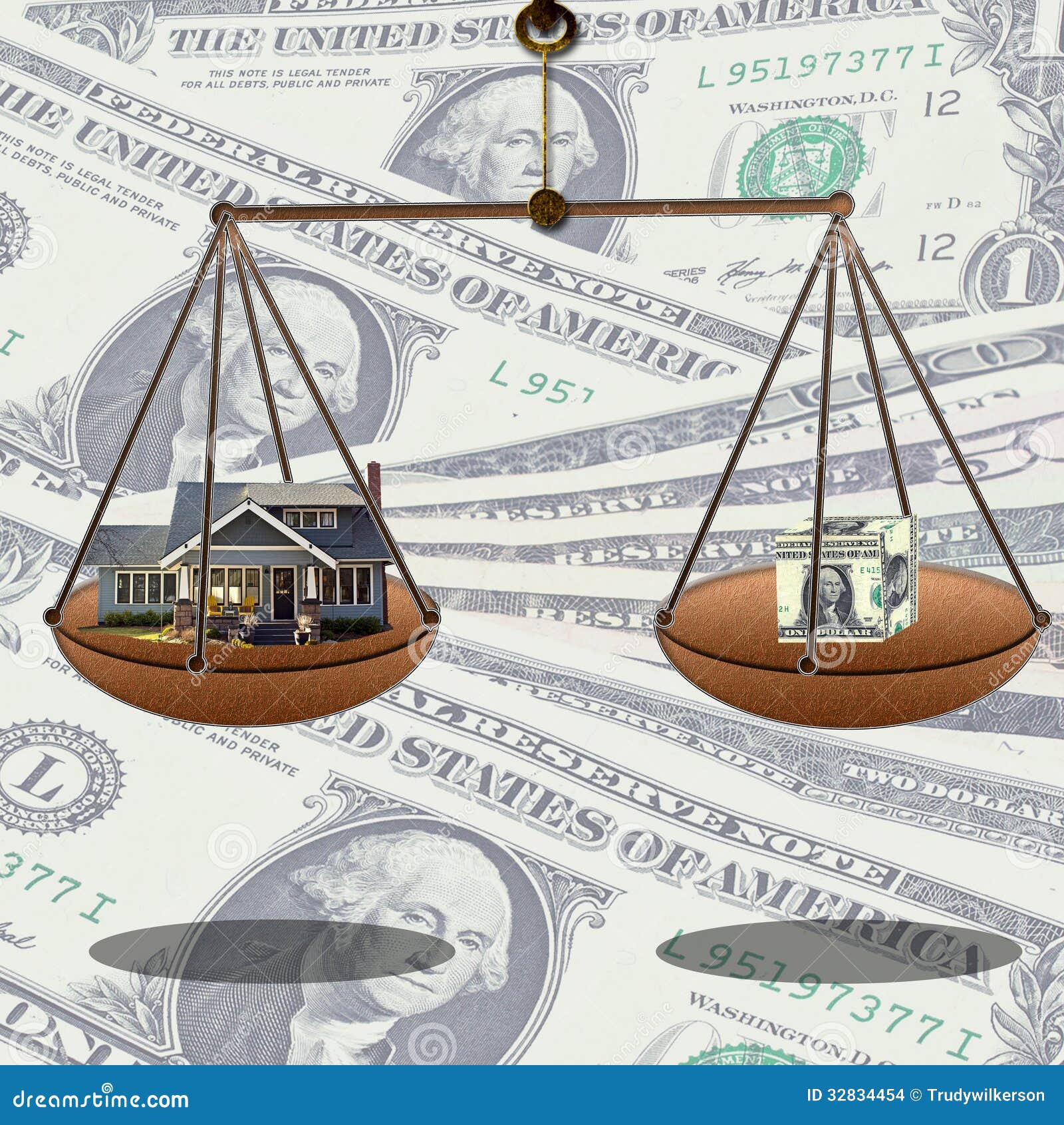 Concept Homes vs Value stock illustration. Illustration of model 32834454