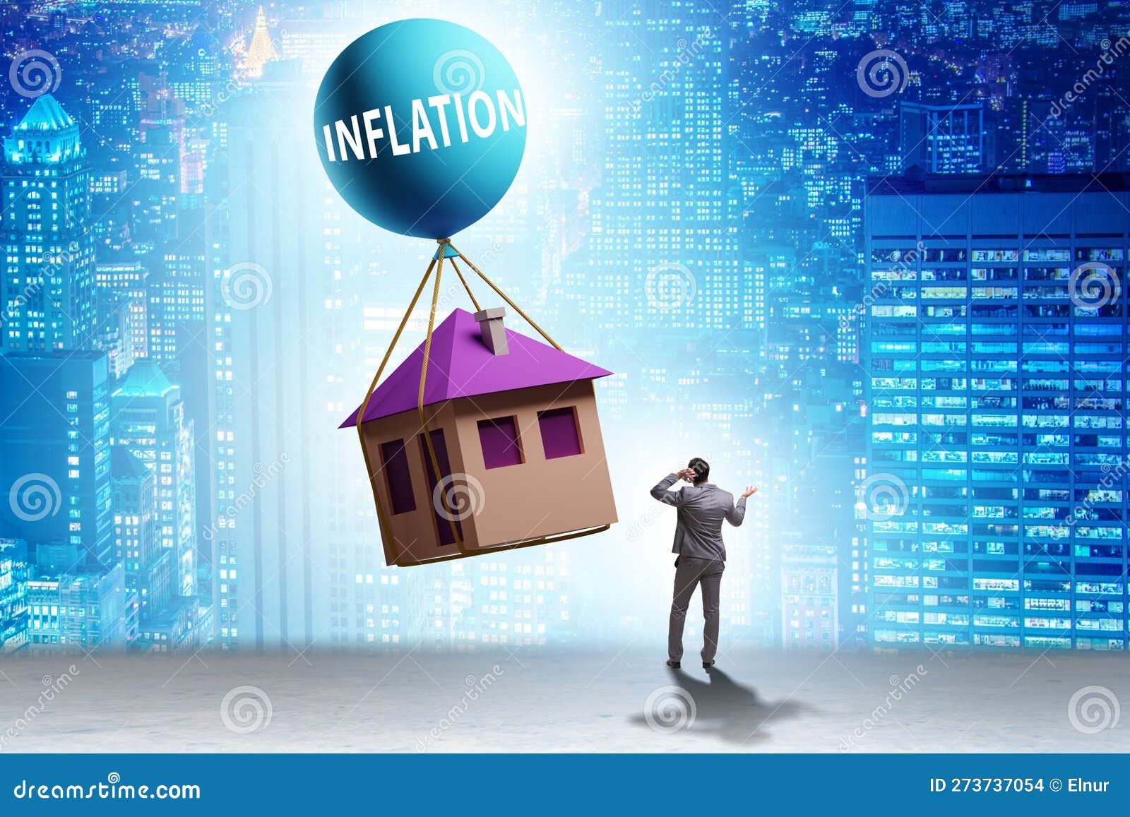 Concept of Housing Prices Inflation Stock Photo Image of rate