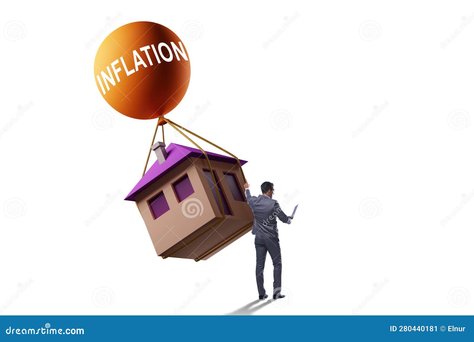 Concept of Housing Prices Inflation Stock Image Image of budget