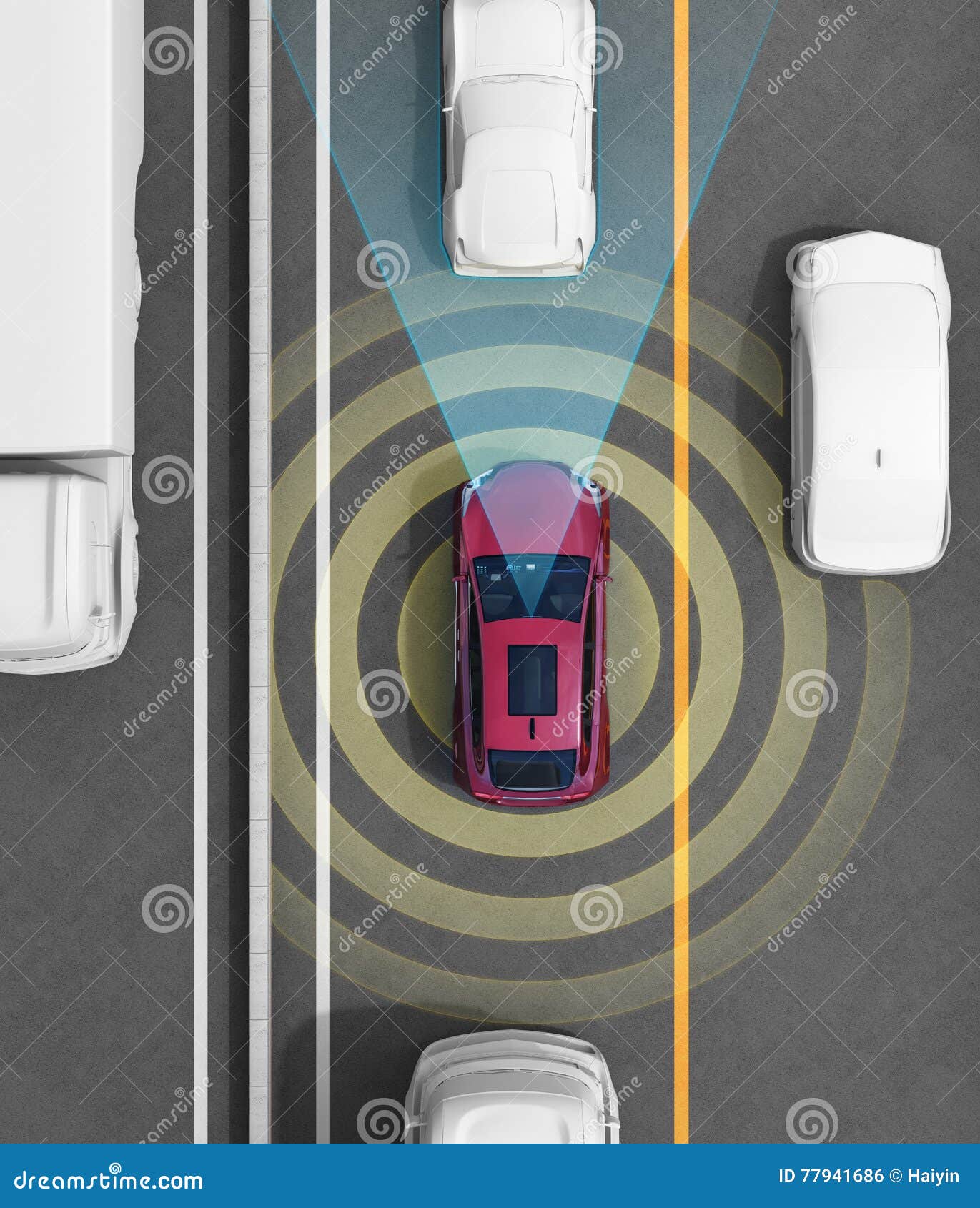 Concept Illustration for Autonomous Car Stock Illustration ... Circuit Diagram