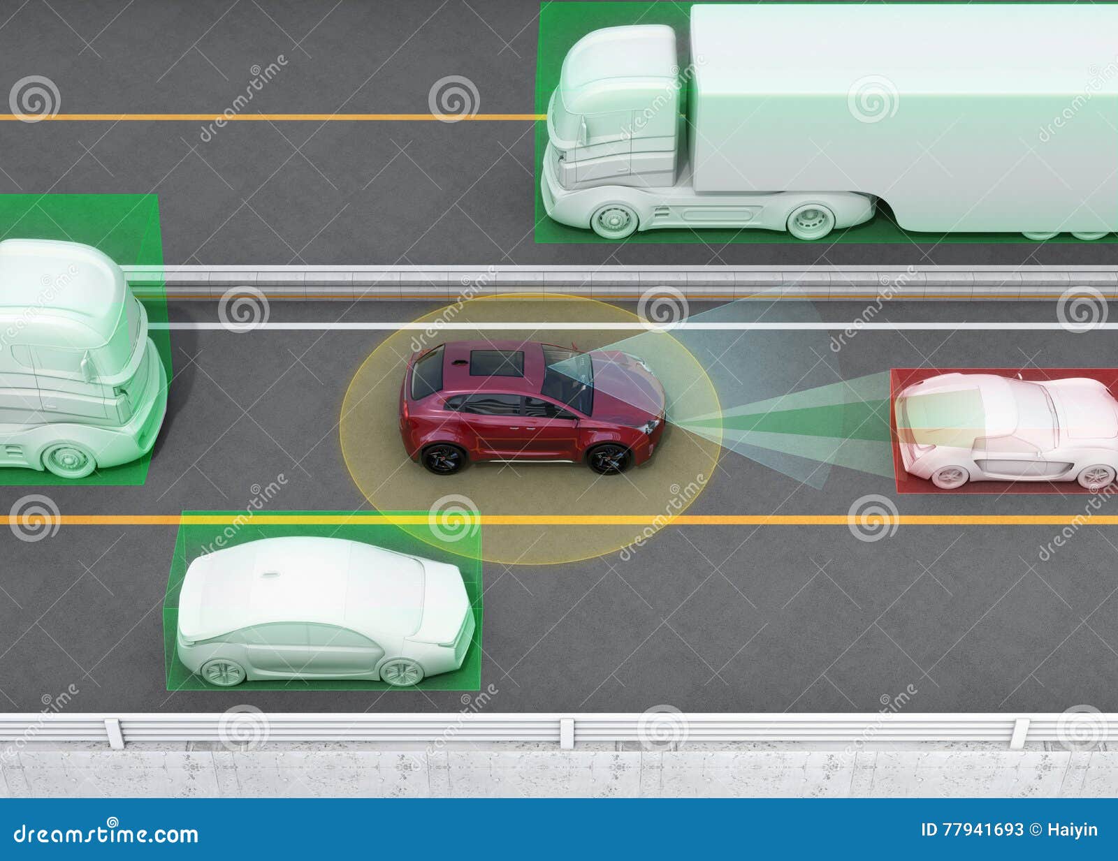 Concept Illustration for Autonomous Car Stock Illustration ... Circuit Diagram
