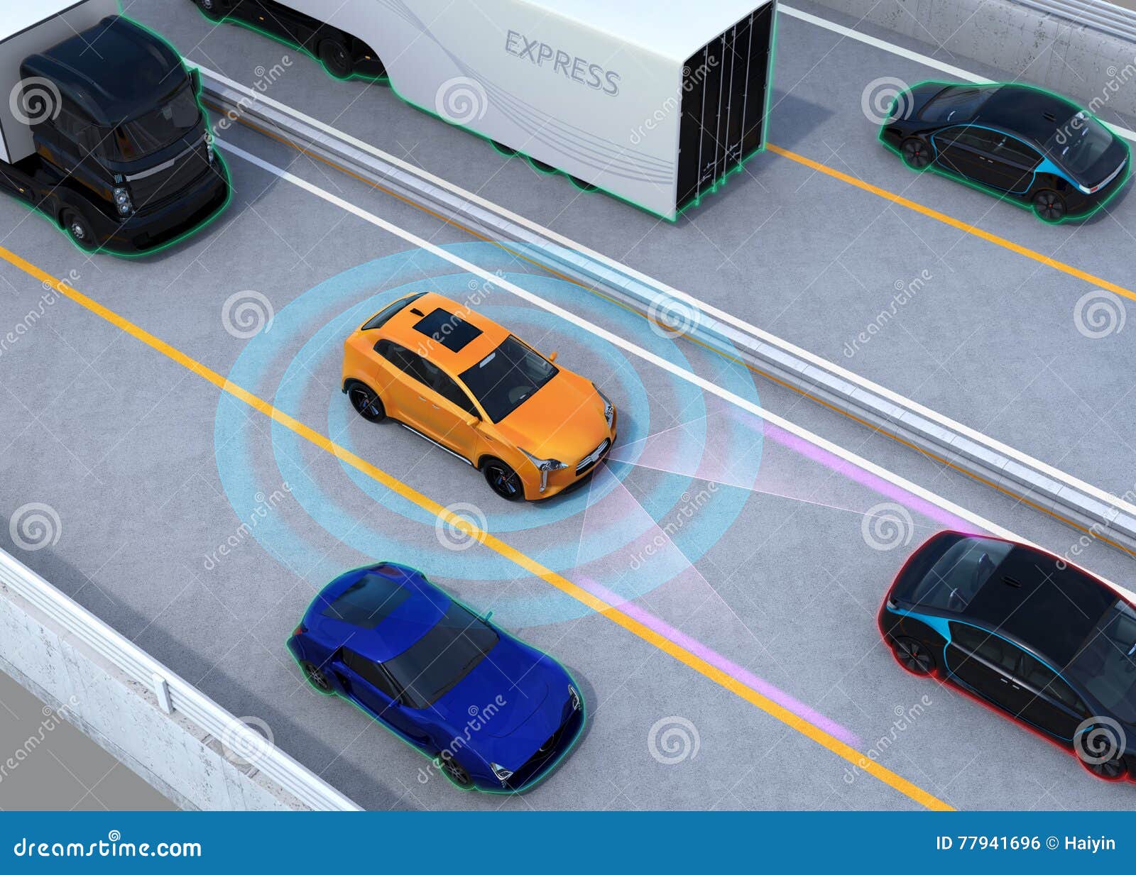 Concept Illustration for Autonomous Car Stock Illustration ... Circuit Diagram