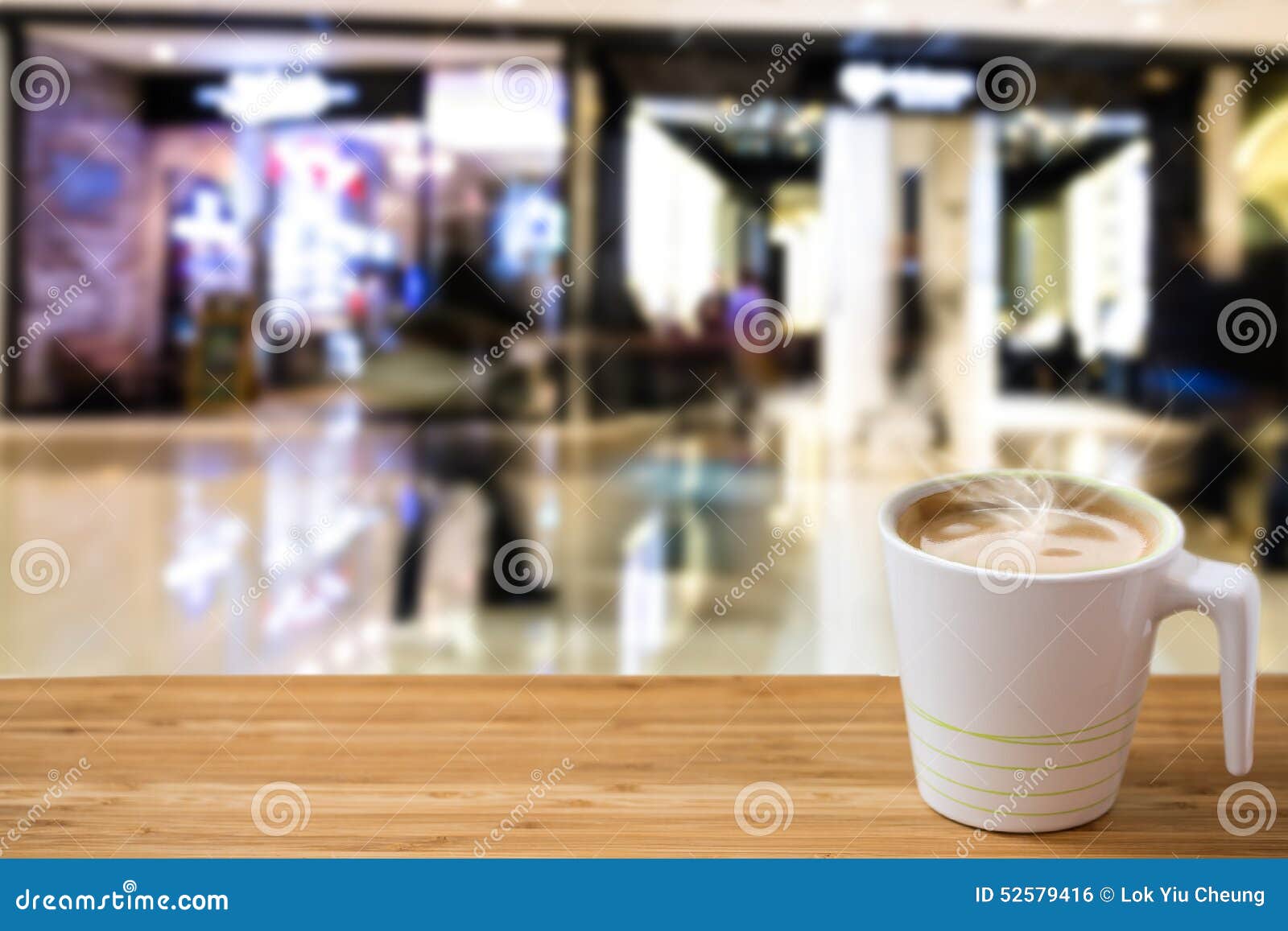 Concept Image of Eating , Drinking, Shopping in Shopping Mall Stock