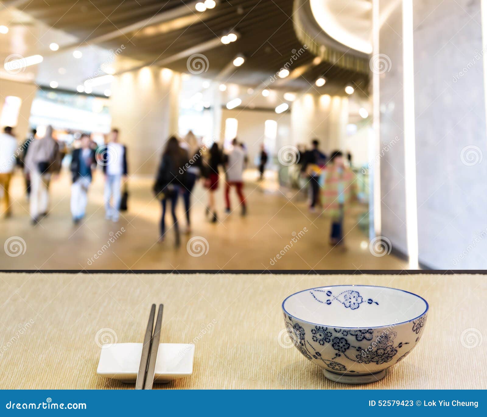 Concept Image of Eating , Drinking, Shopping in Shopping Mall Stock